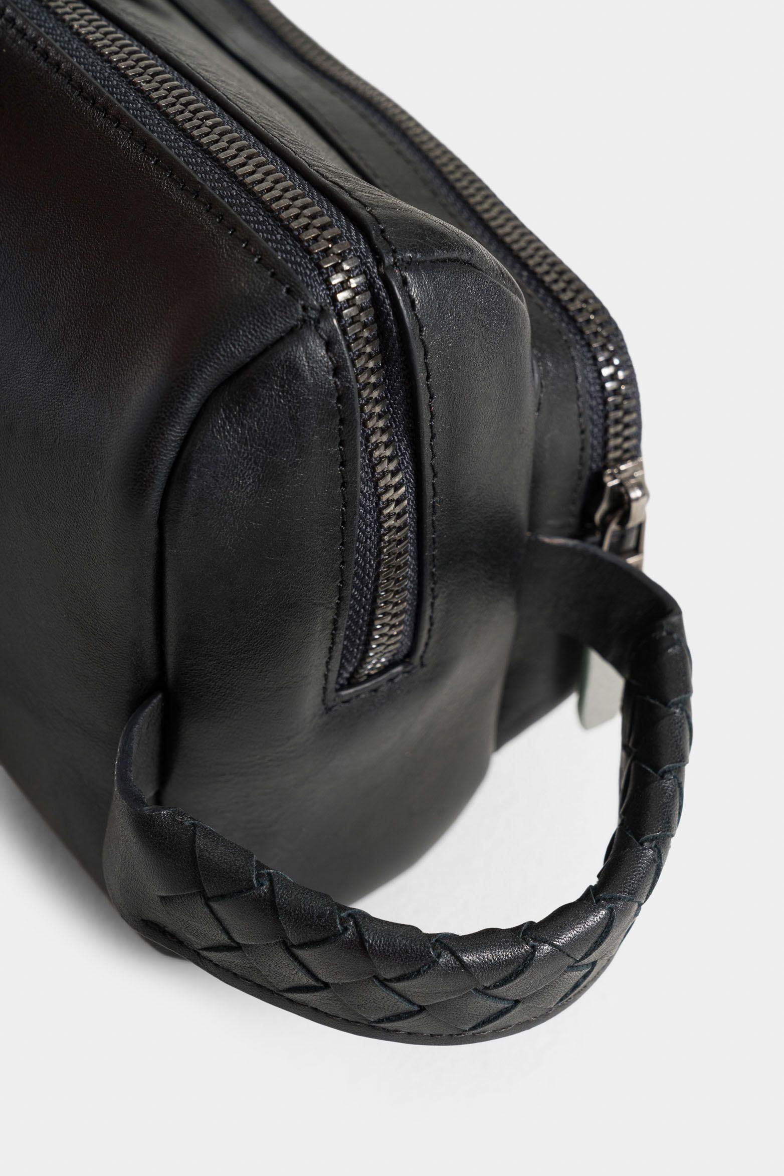 Vélez Organizador De Viaje Alessio Cuero Hombre Negro-3