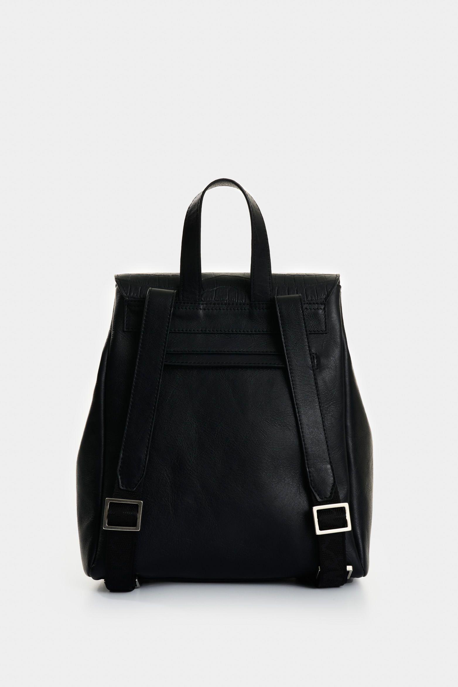 Vélez Morral Rosario De Cuero  Mujer Corte Hexagonal Negro-2