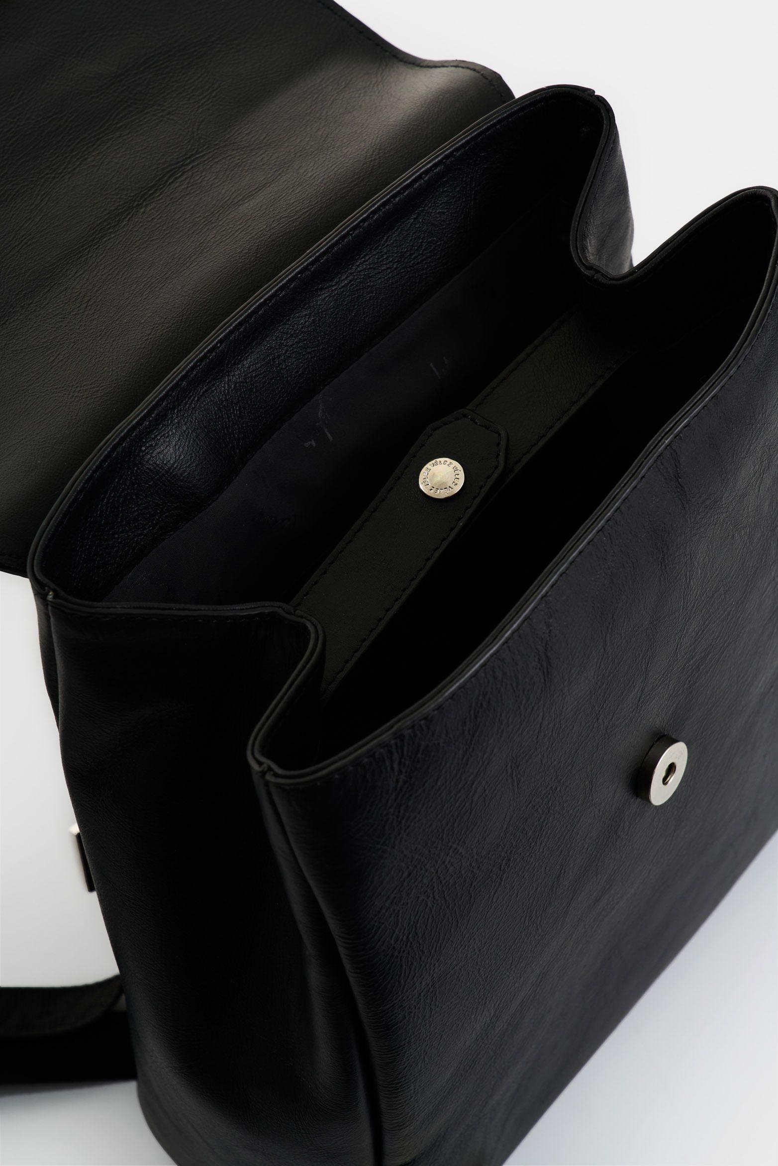 Vélez Morral Rosario De Cuero  Mujer Corte Hexagonal Negro-4