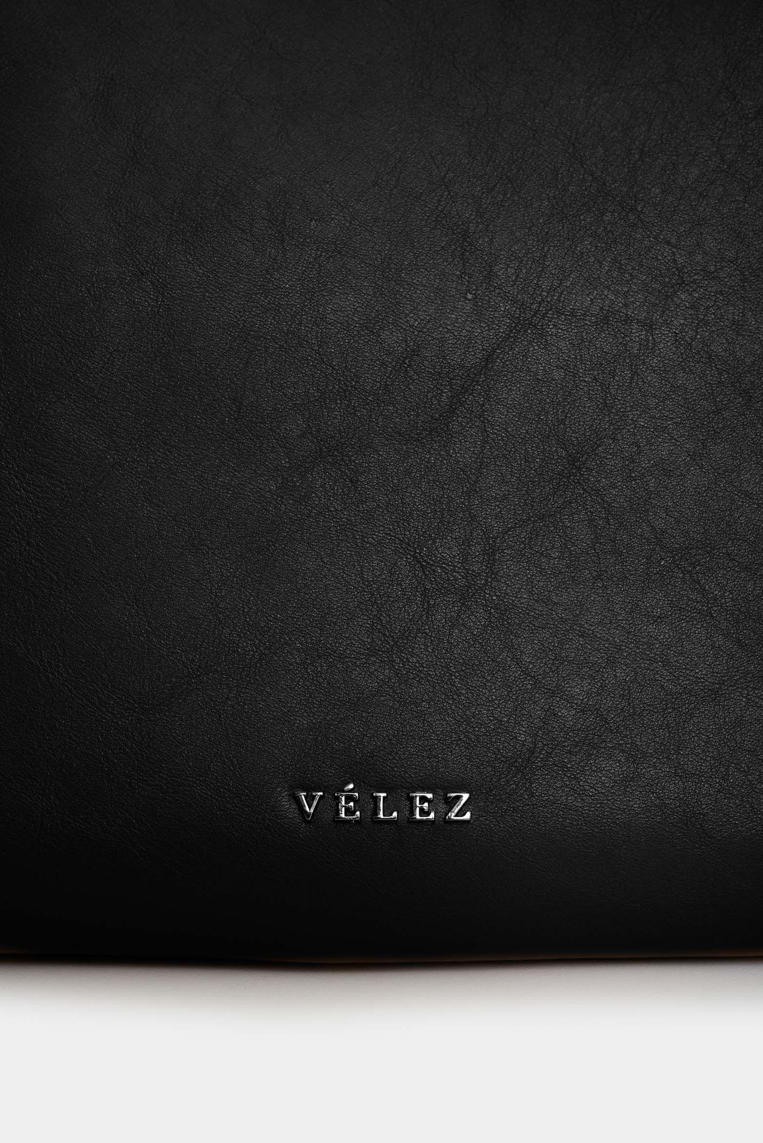 Vélez Shopping De Cuero  Mujer Ailana Negro-3