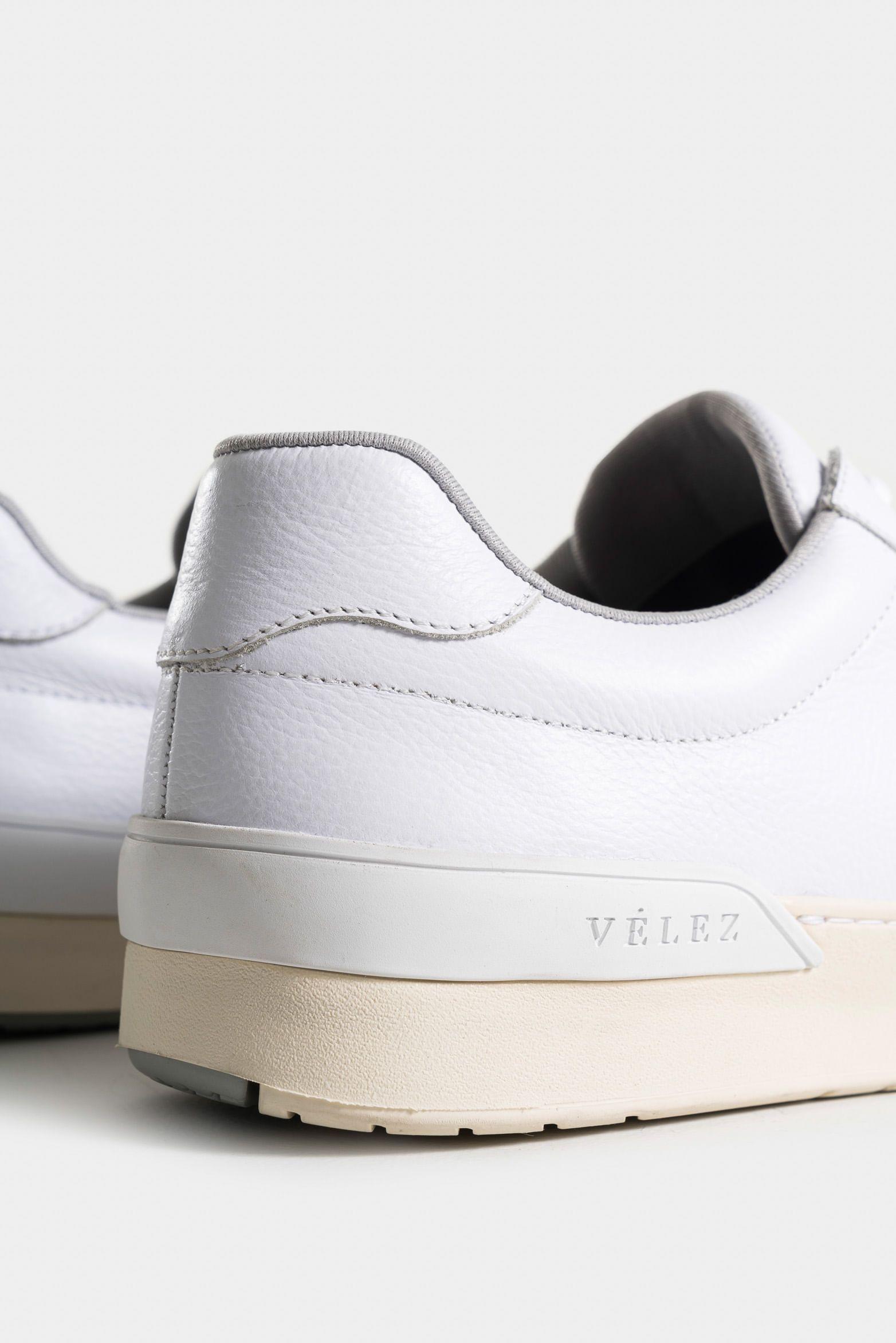 Tenis whited 2 de cuero para hombre cordón encerado blanco-4