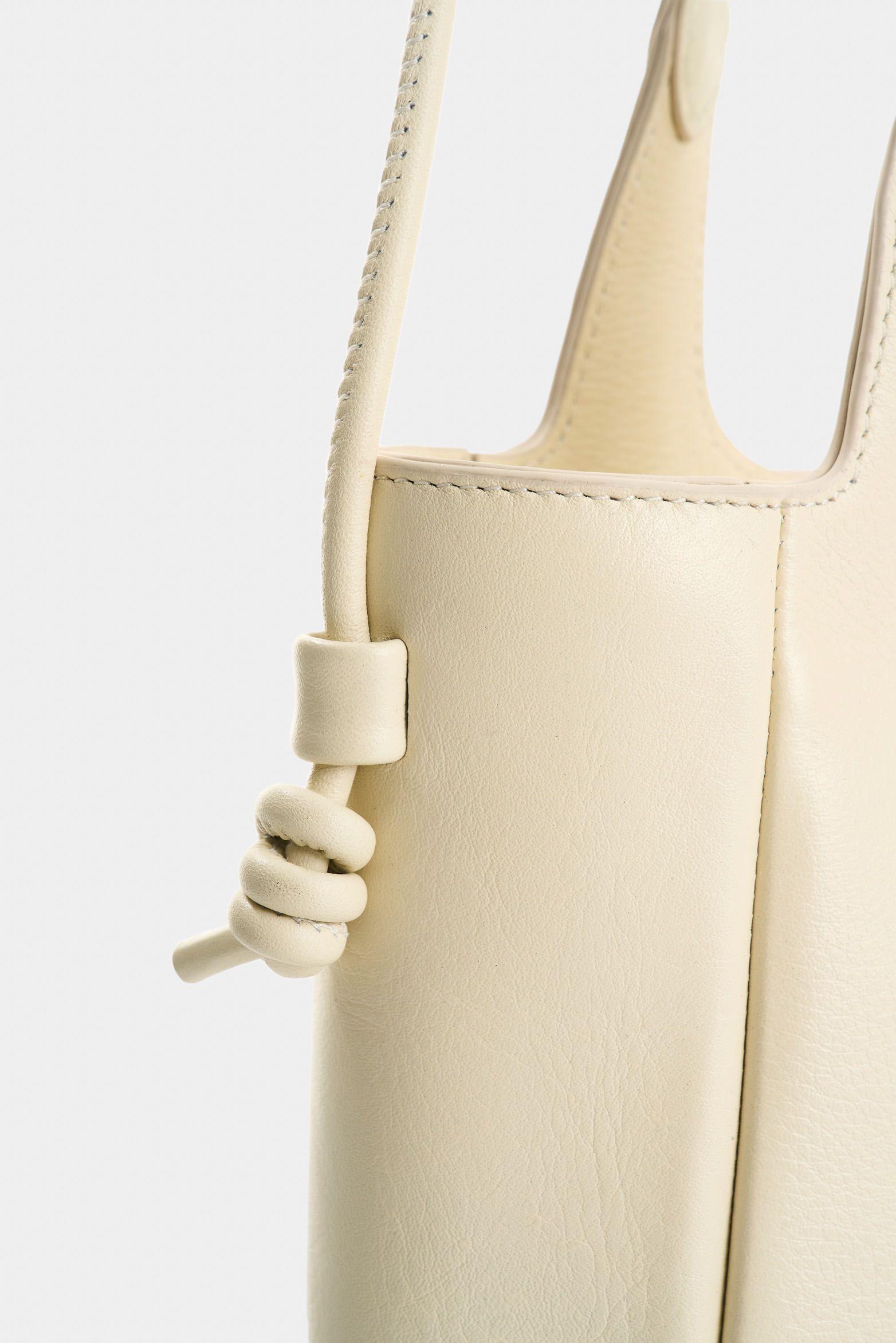 Vélez Manos Libres De Cuero Para Mujer Ailana Blanco-3