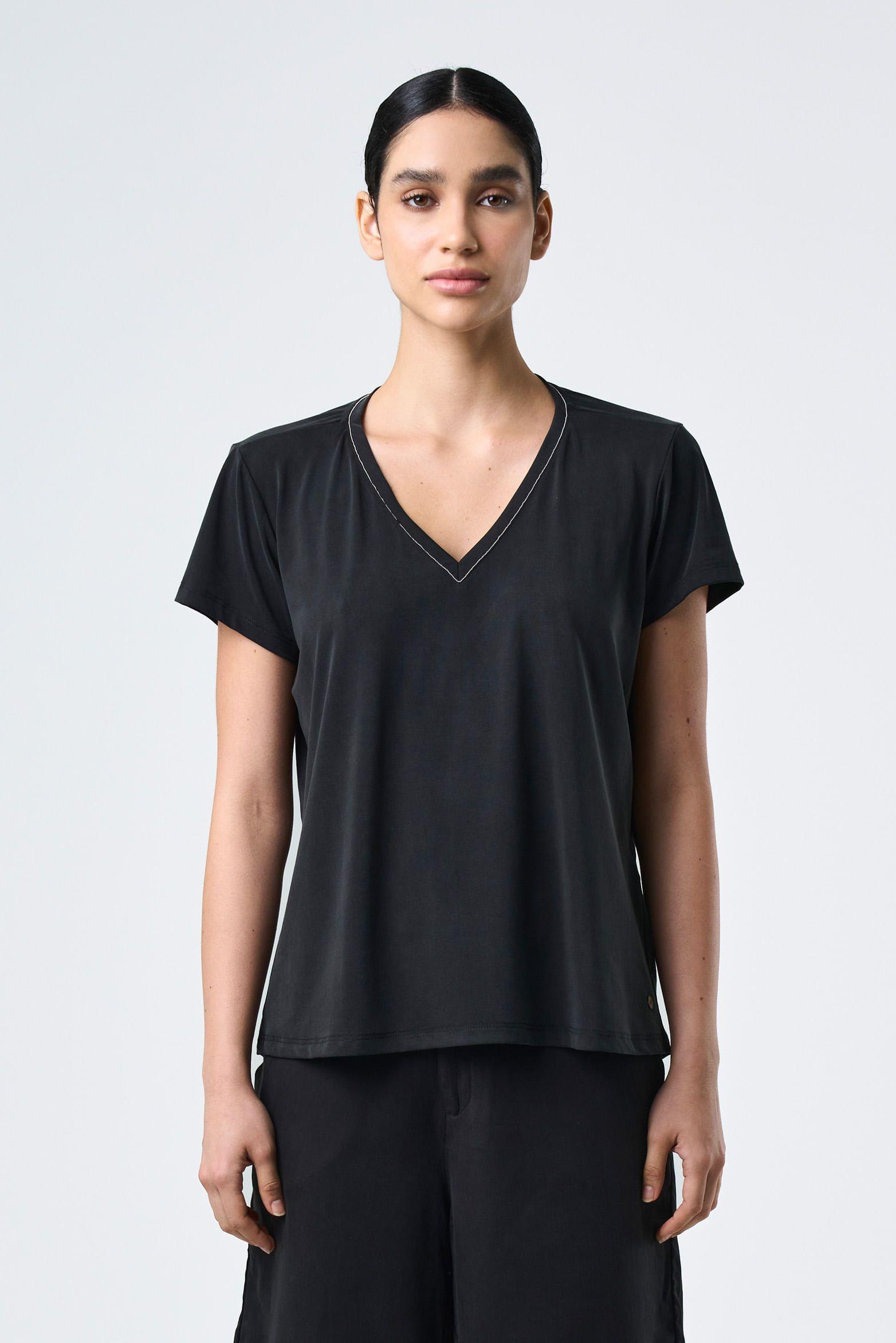 Vélez Polera Vega Tejido De Punto Mujer Folia Negro-0