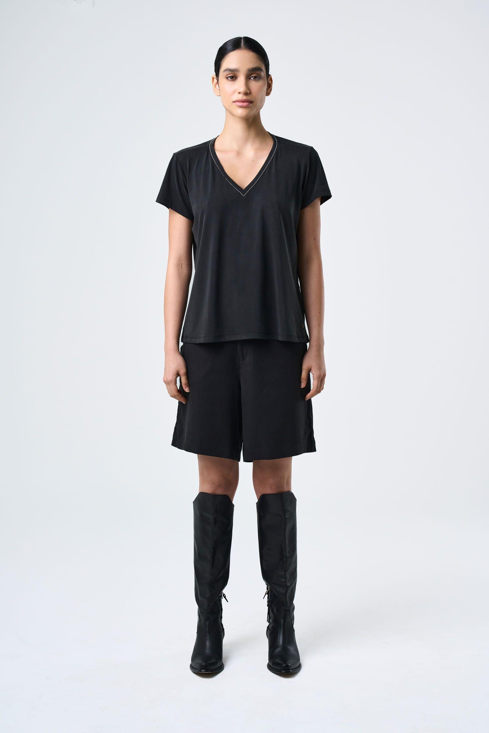 Vélez Polera Vega Tejido De Punto Mujer Folia Negro-3
