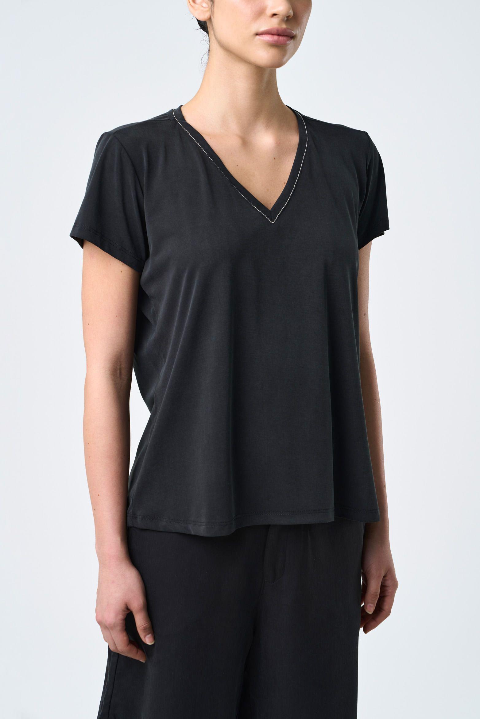Vélez Polera Vega Tejido De Punto Mujer Folia Negro-4