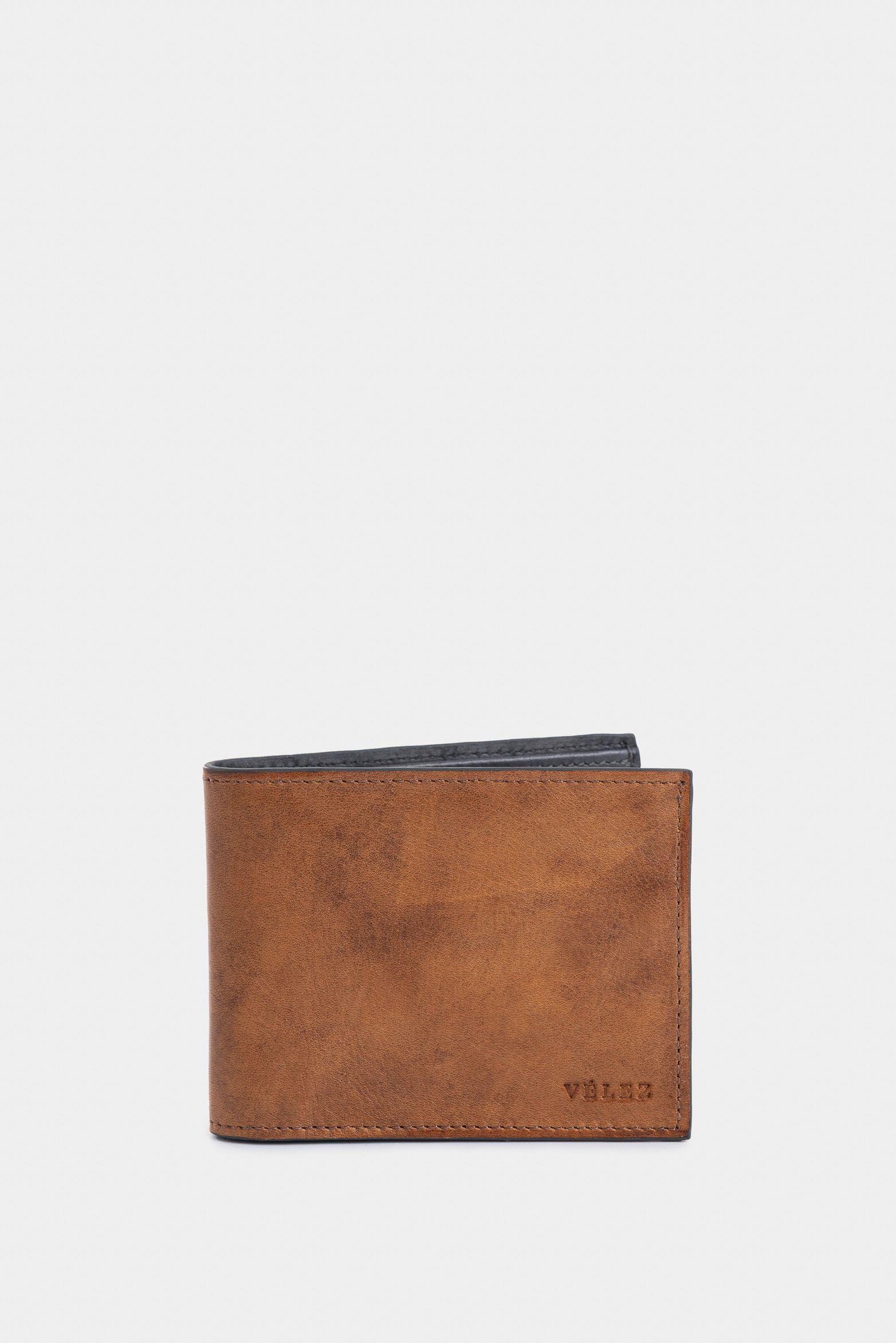 Billetera Sunlight de cuero para hombre contraste miel-0