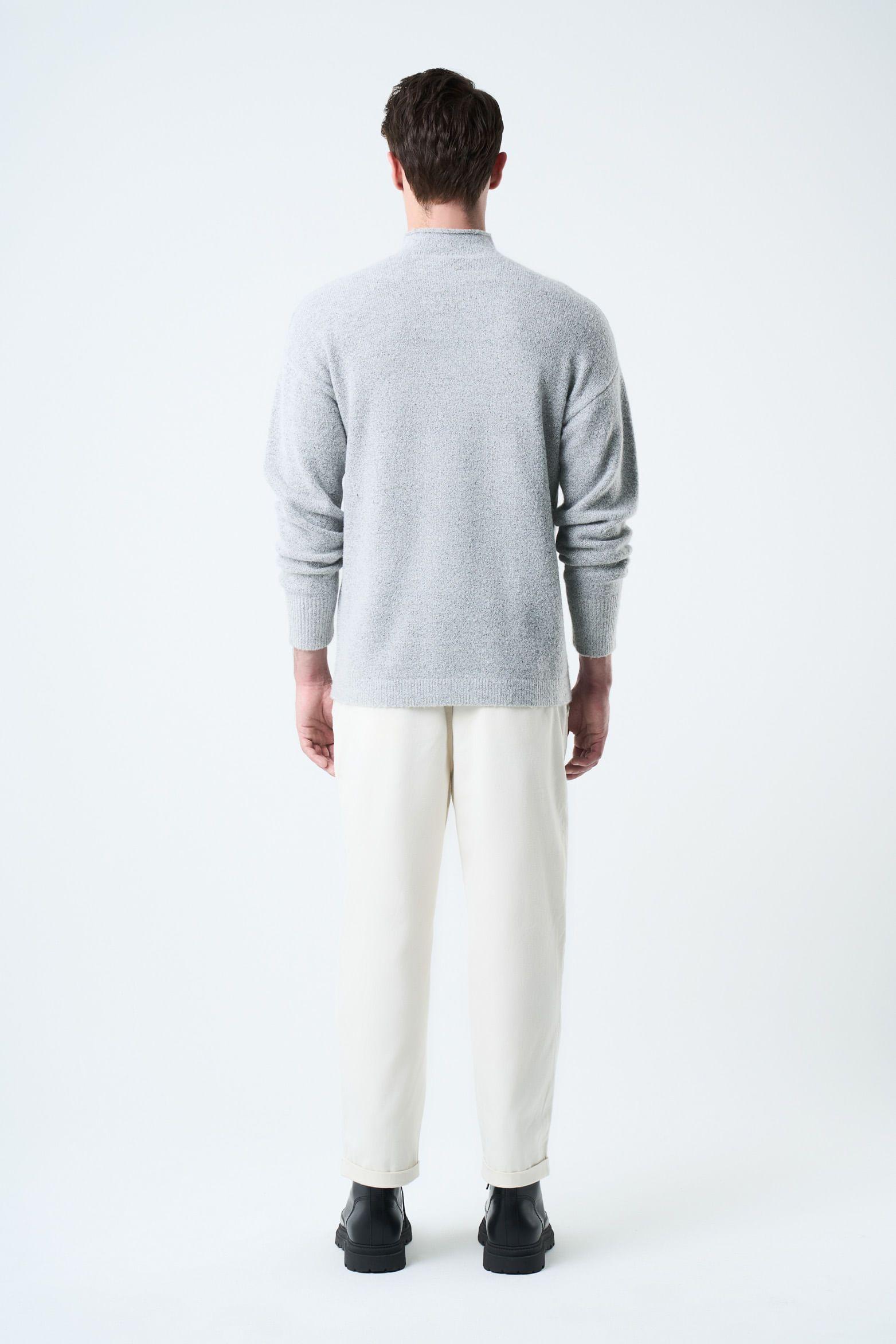 Vélez Sweater Sika Tejido Para Hombre  Gris-3