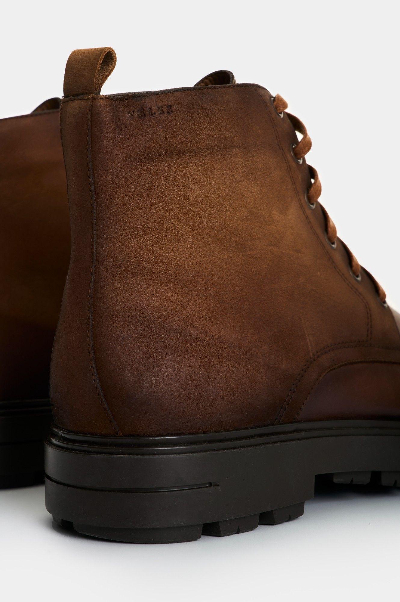 Vélez Bota Cuero Hombre Alameda Miel-4