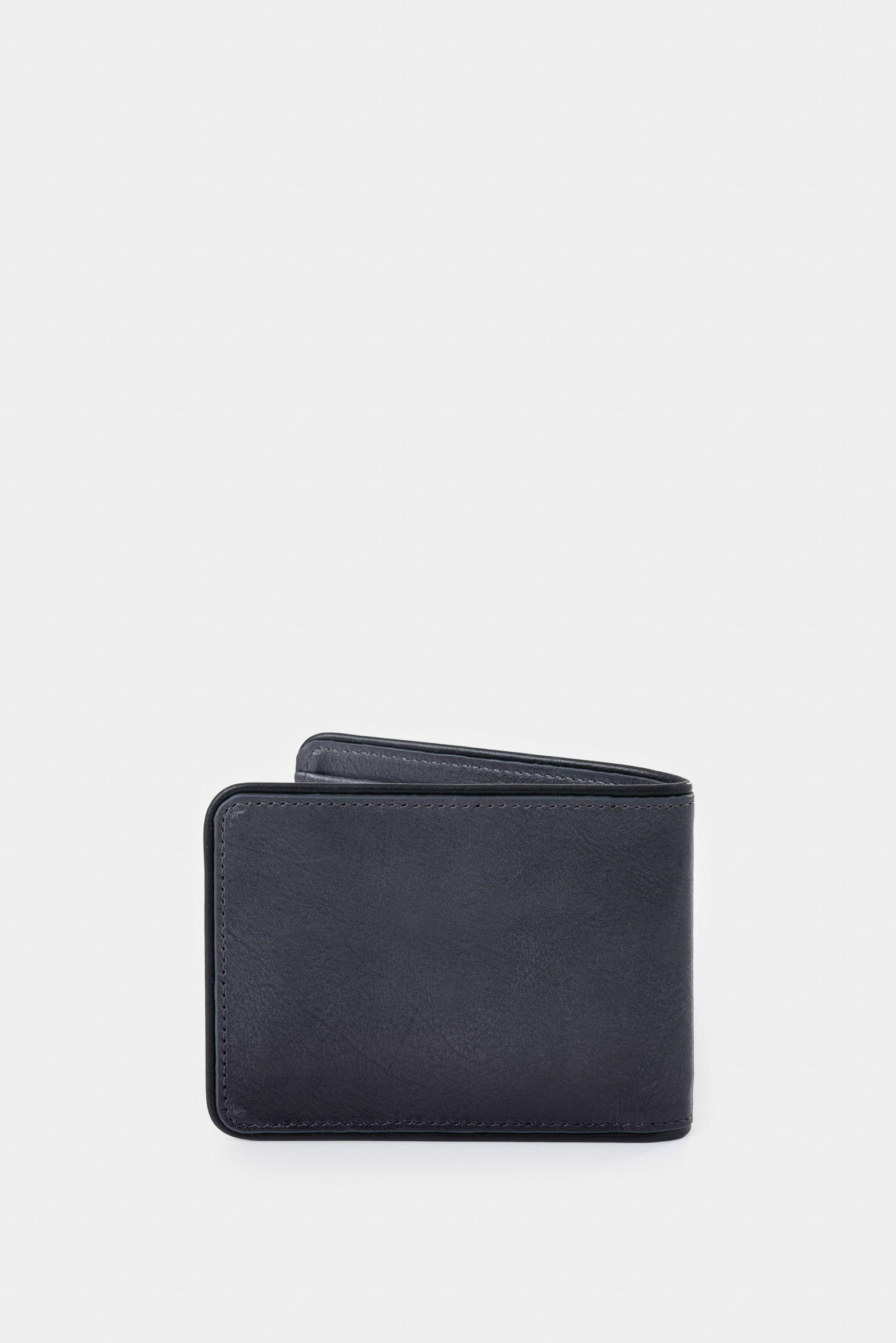 Billetera Pegasus de cuero para hombre detalle contraste gris-2