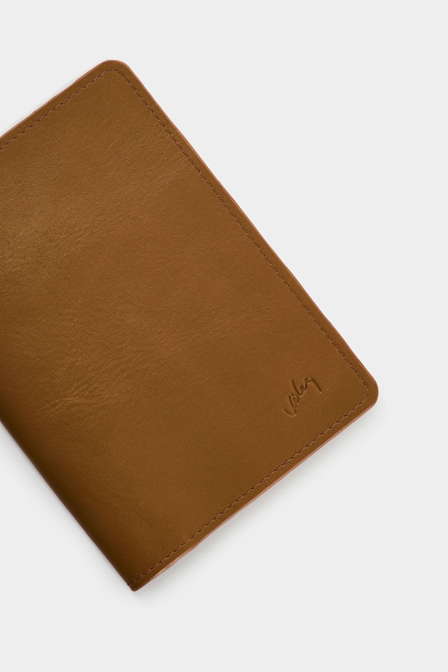 Vélez Porta Pasaporte De Cuero Para Hombre Sienna Miel-3