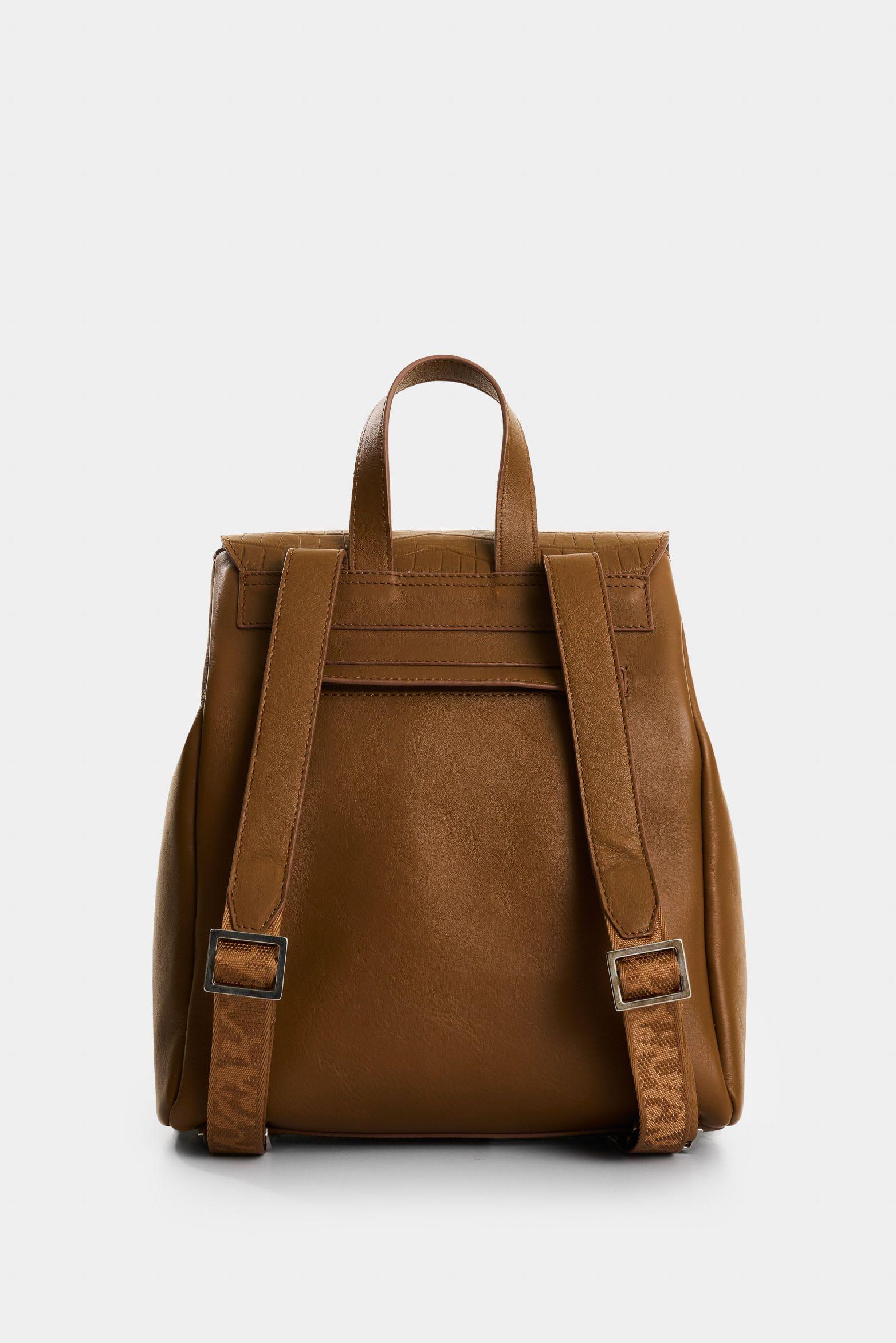 Vélez Morral Rosario De Cuero  Mujer Corte Hexagonal Miel-2