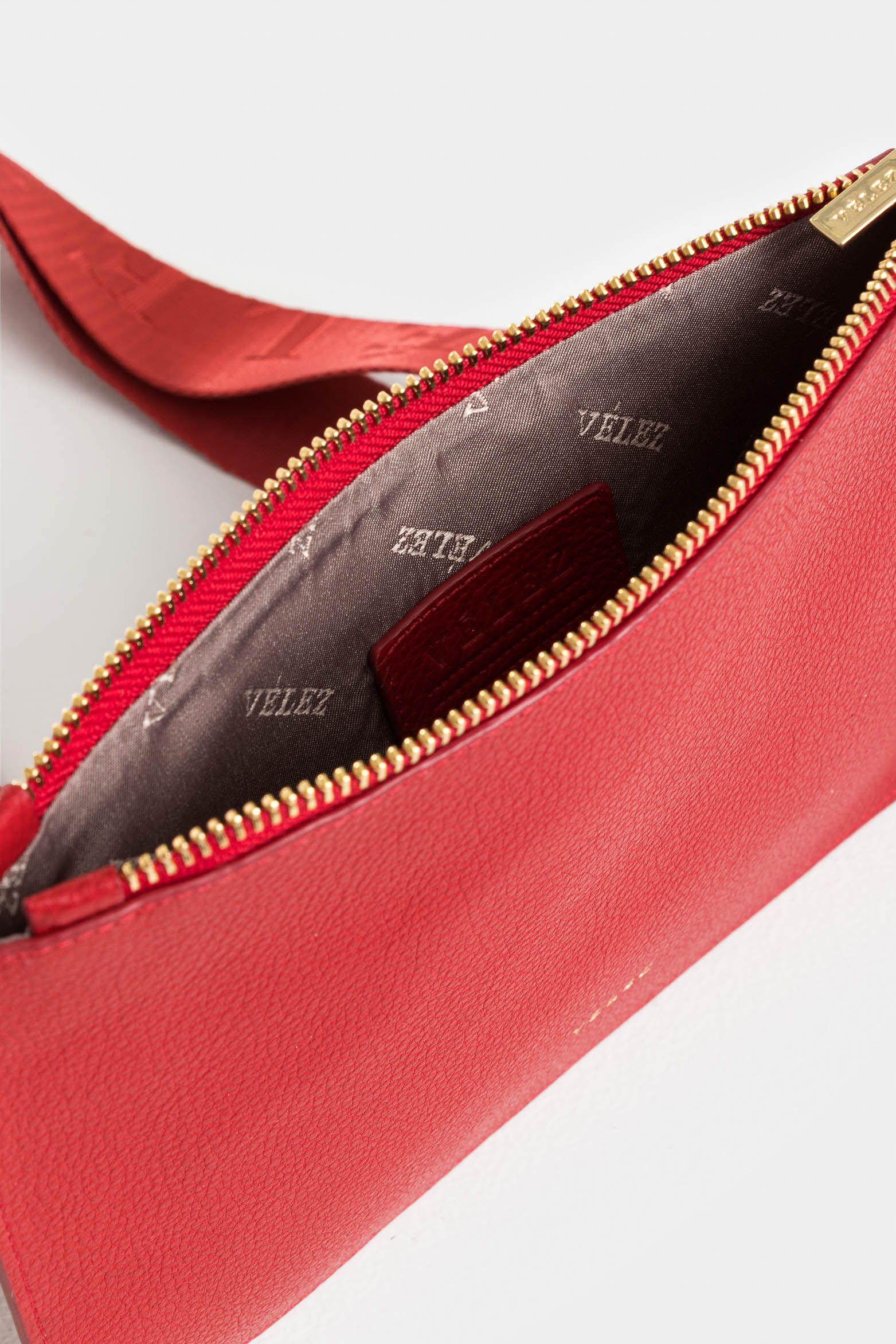 Vélez Cosmetiquera Delfos Cuero Mujer Rojo-4