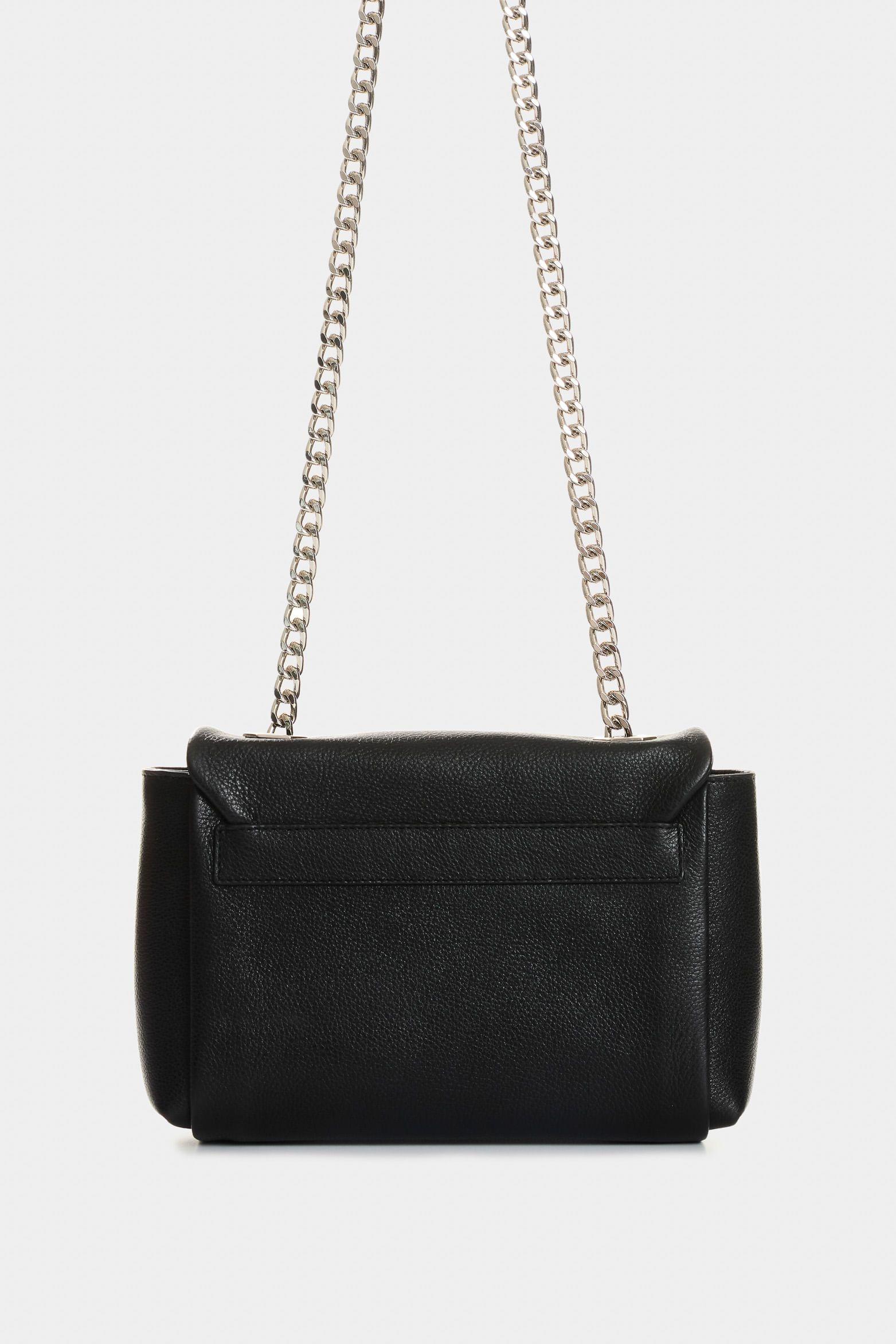 Vélez Bowling Lili De Cuero Para Mujer Con Cadena Negro-2