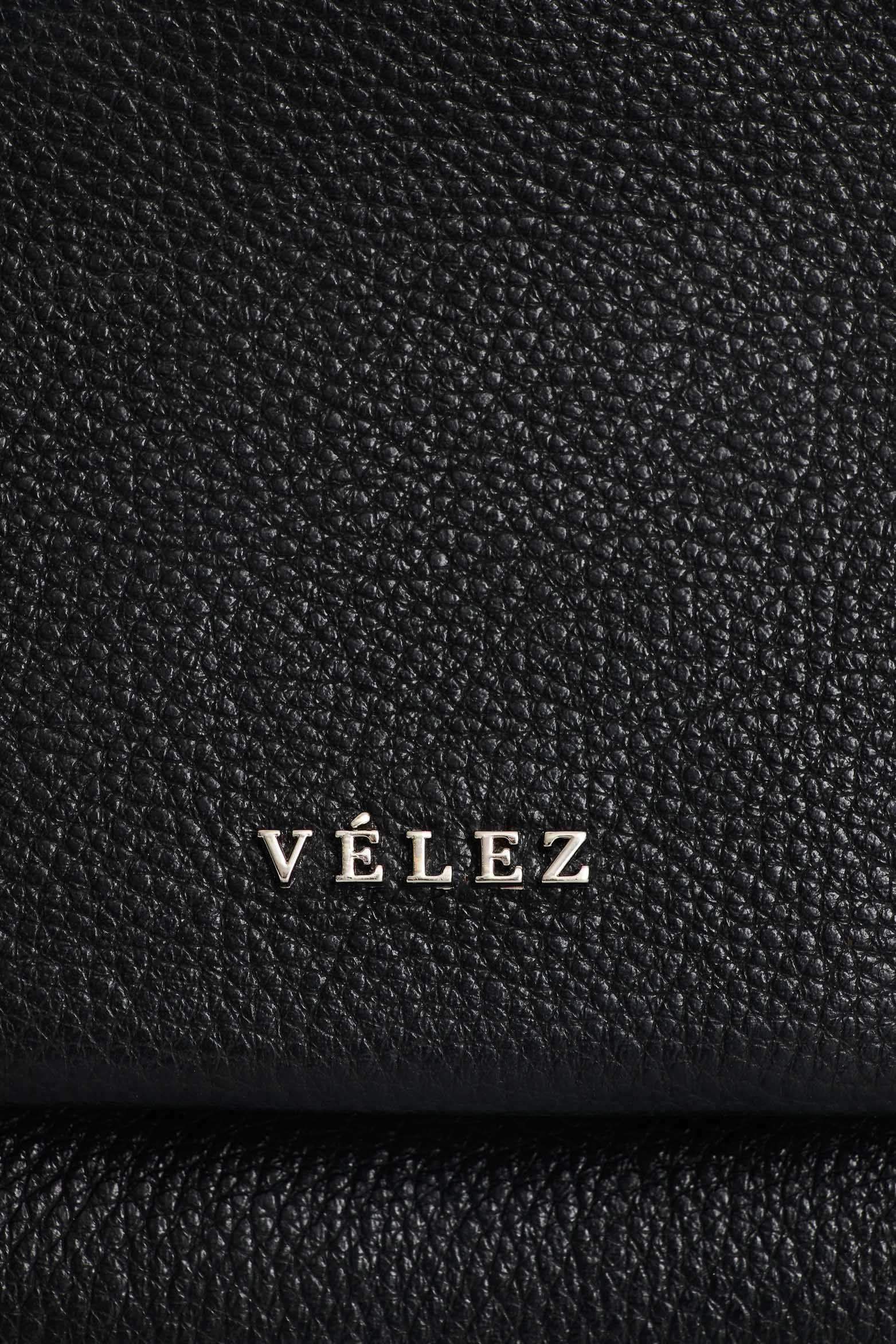 Vélez Bowling Lili De Cuero Para Mujer Con Cadena Negro-3