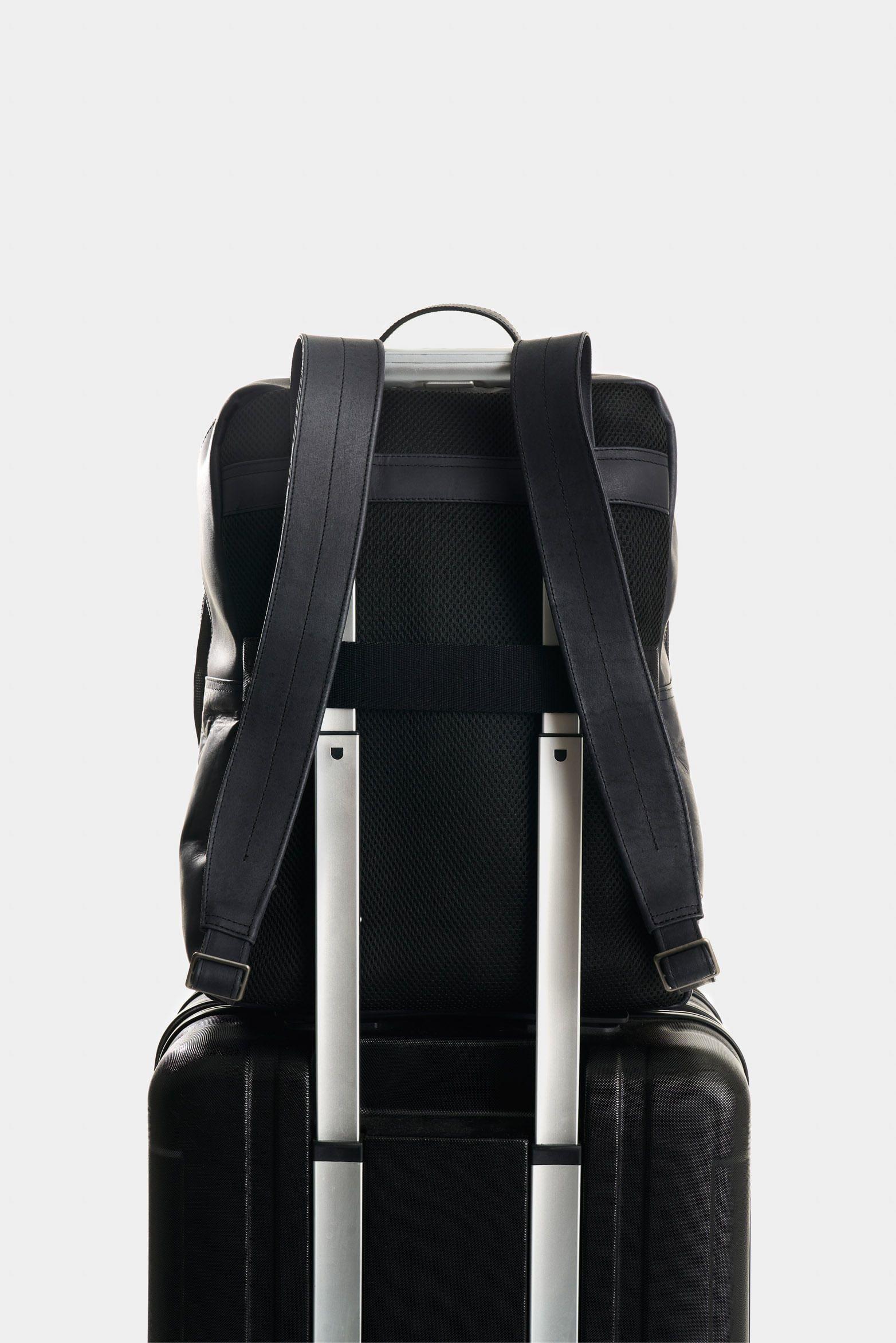Vélez Morral Calgary De Cuero Para Hombre Silueta Slim Negro-2