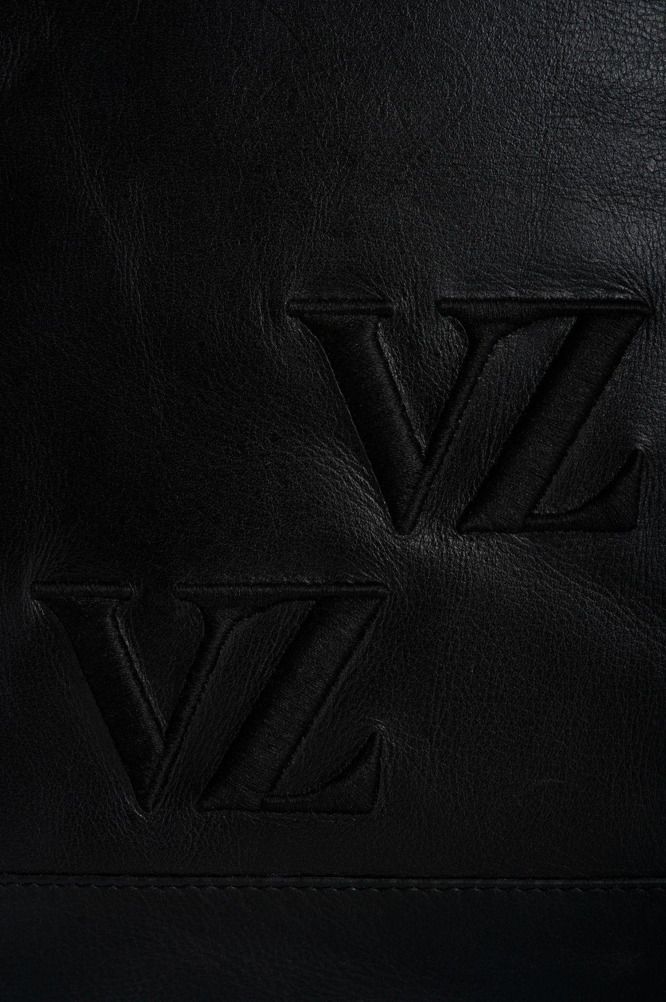Vélez Mochila De Cuero Para Hombre Ocean Monogram Negro-3