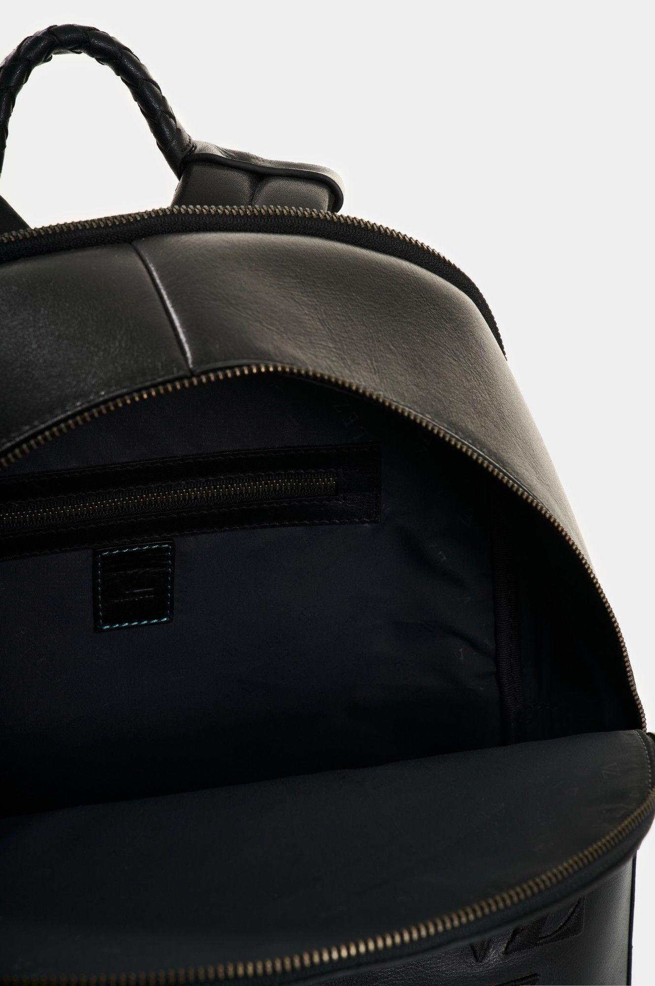 Vélez Mochila De Cuero Para Hombre Ocean Monogram Negro-4