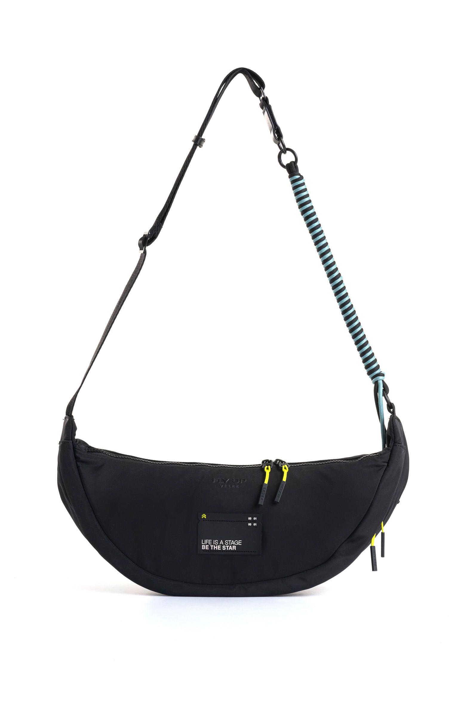 Baguette grande Fly Up Free para mujer detalle  negro-0