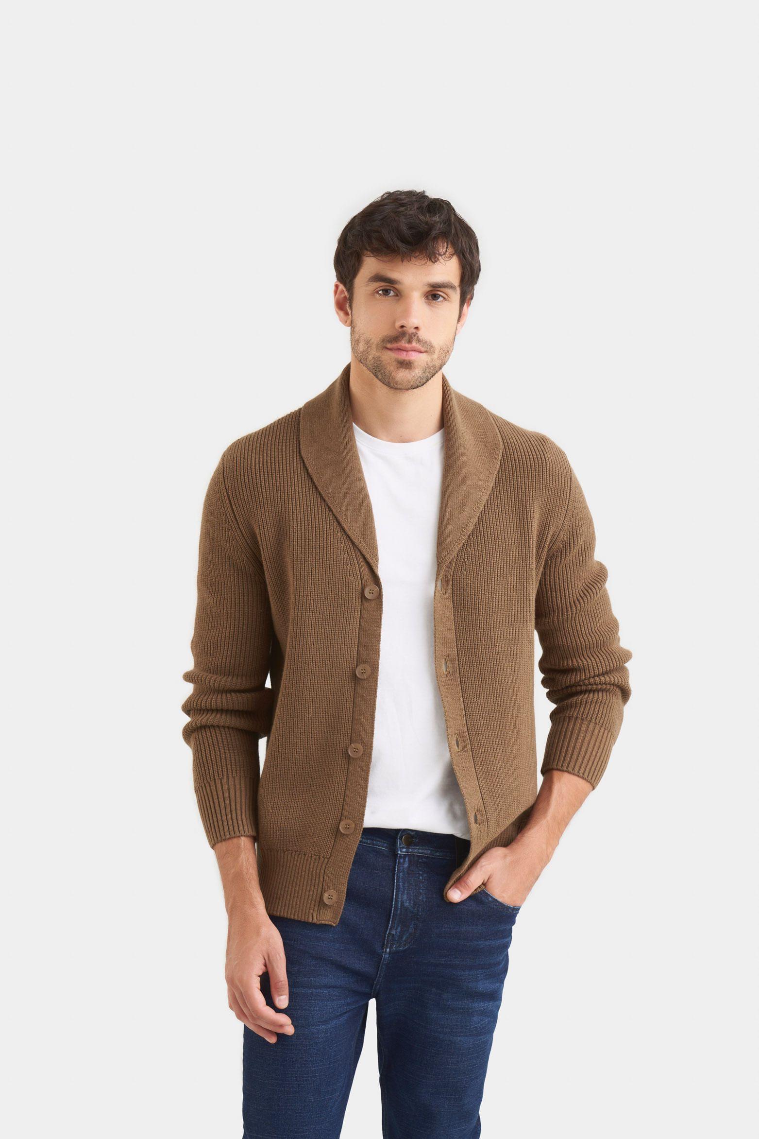 Sweater helios tejido para hombre oversized Verde Oliva-0