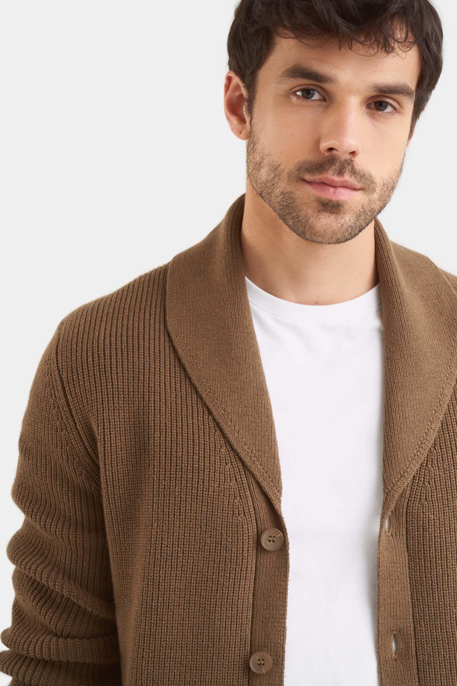 Sweater helios tejido para hombre oversized Verde Oliva-2