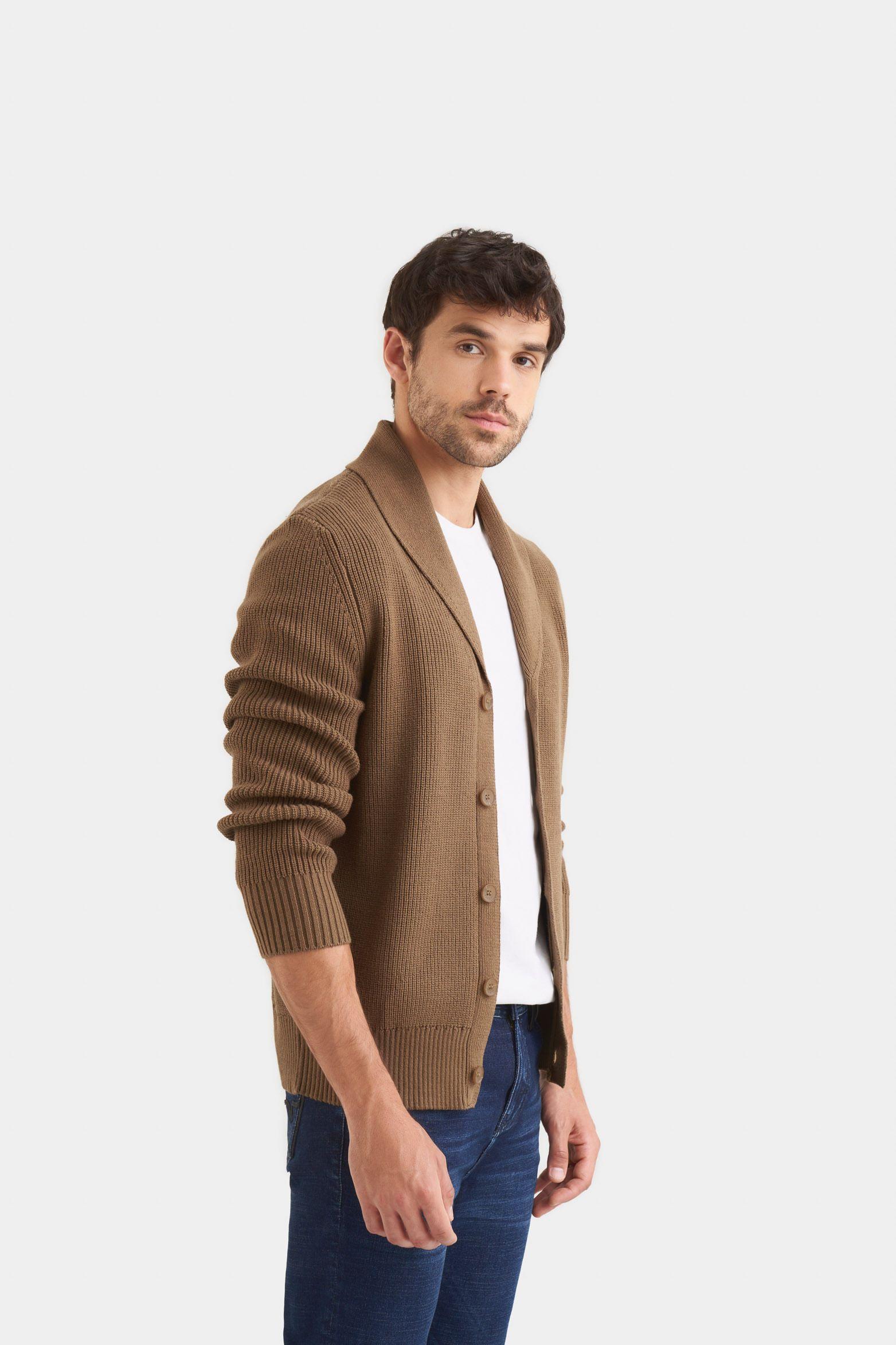 Sweater helios tejido para hombre oversized Verde Oliva-3
