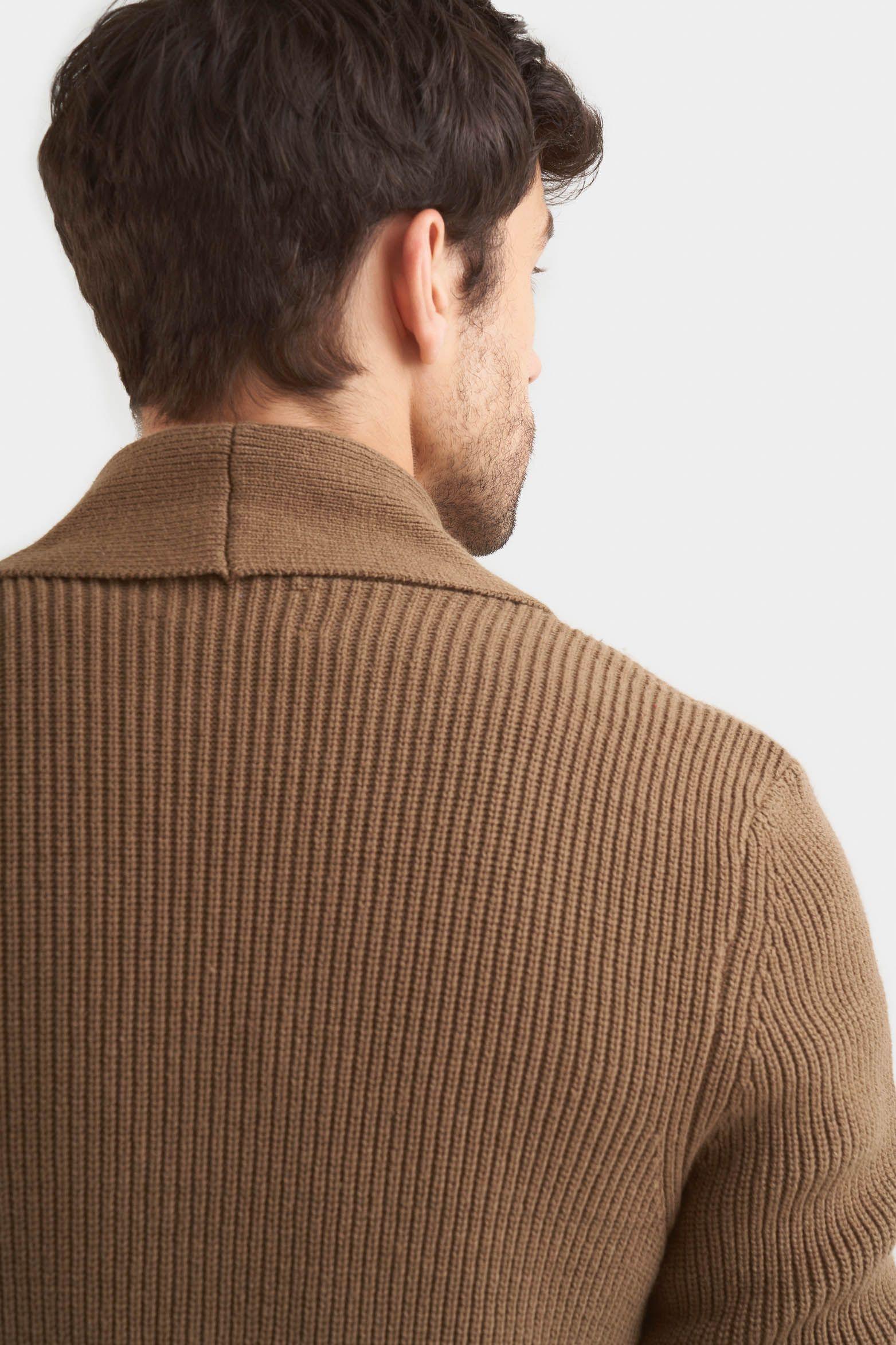 Sweater helios tejido para hombre oversized Verde Oliva-4