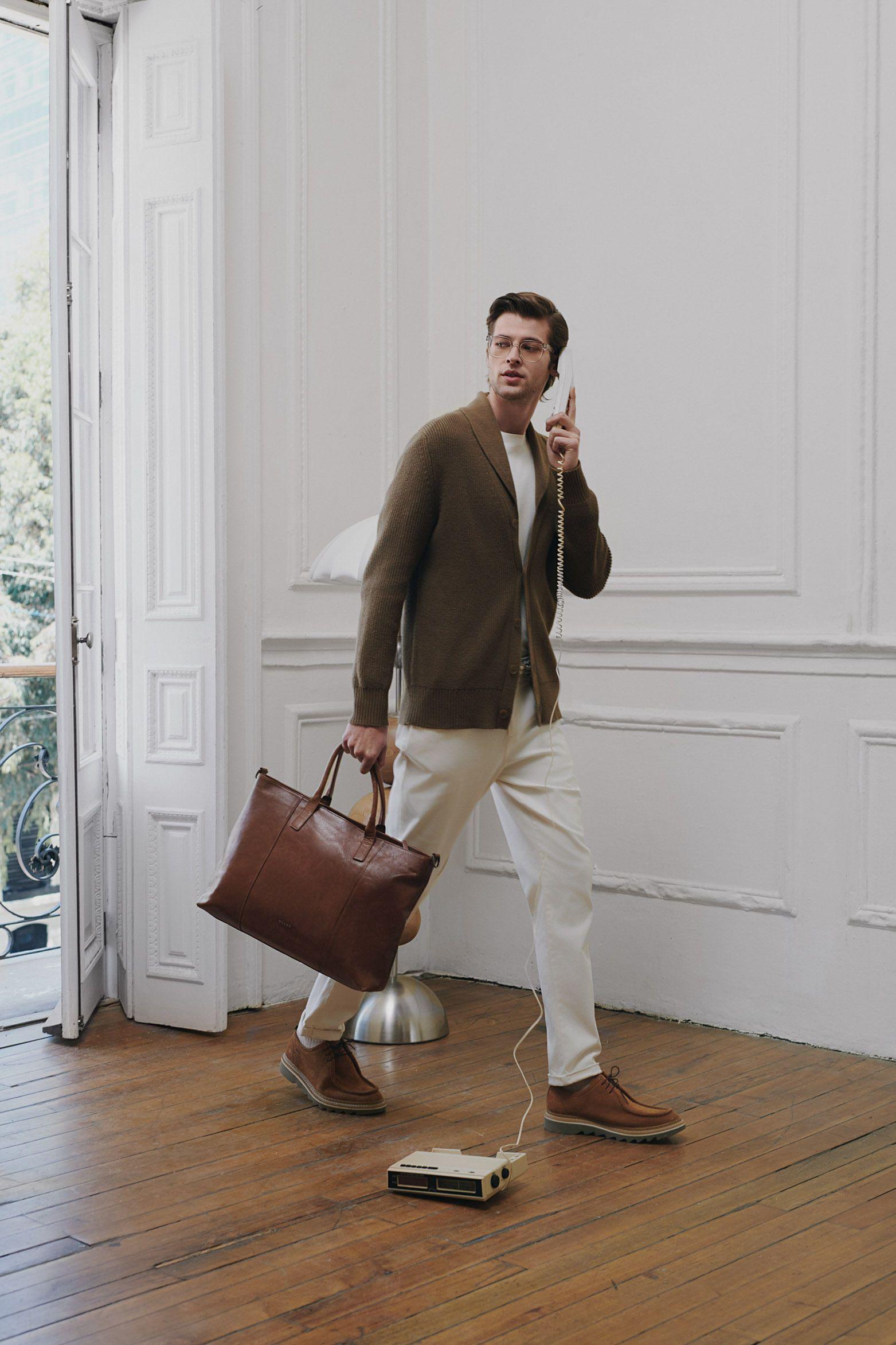 Sweater helios tejido para hombre oversized Verde Oliva-5