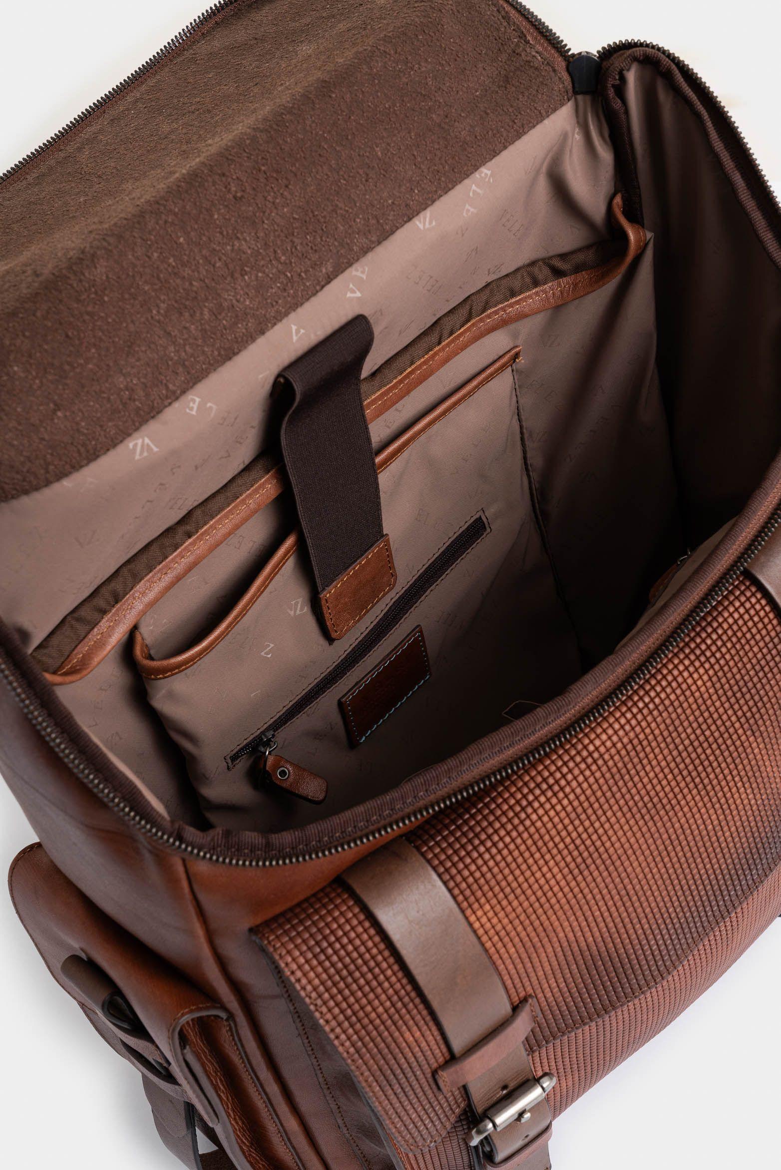 Morral new archaeology de cuero para hombre vintage miel-4