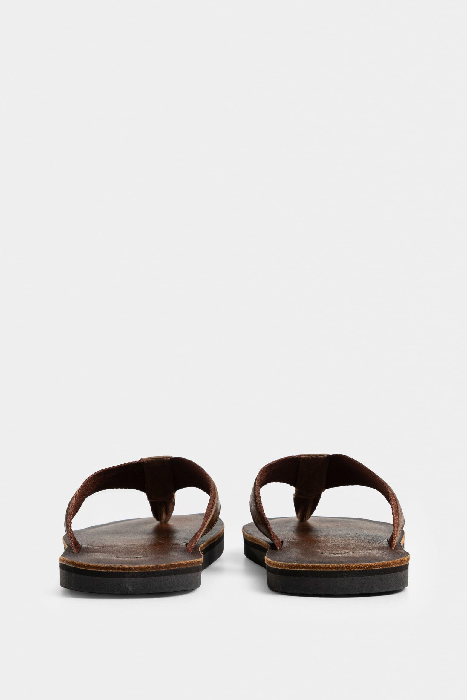 Vélez Sandalia Torino De Cuero  Hombre Tres Puntadas Miel-2