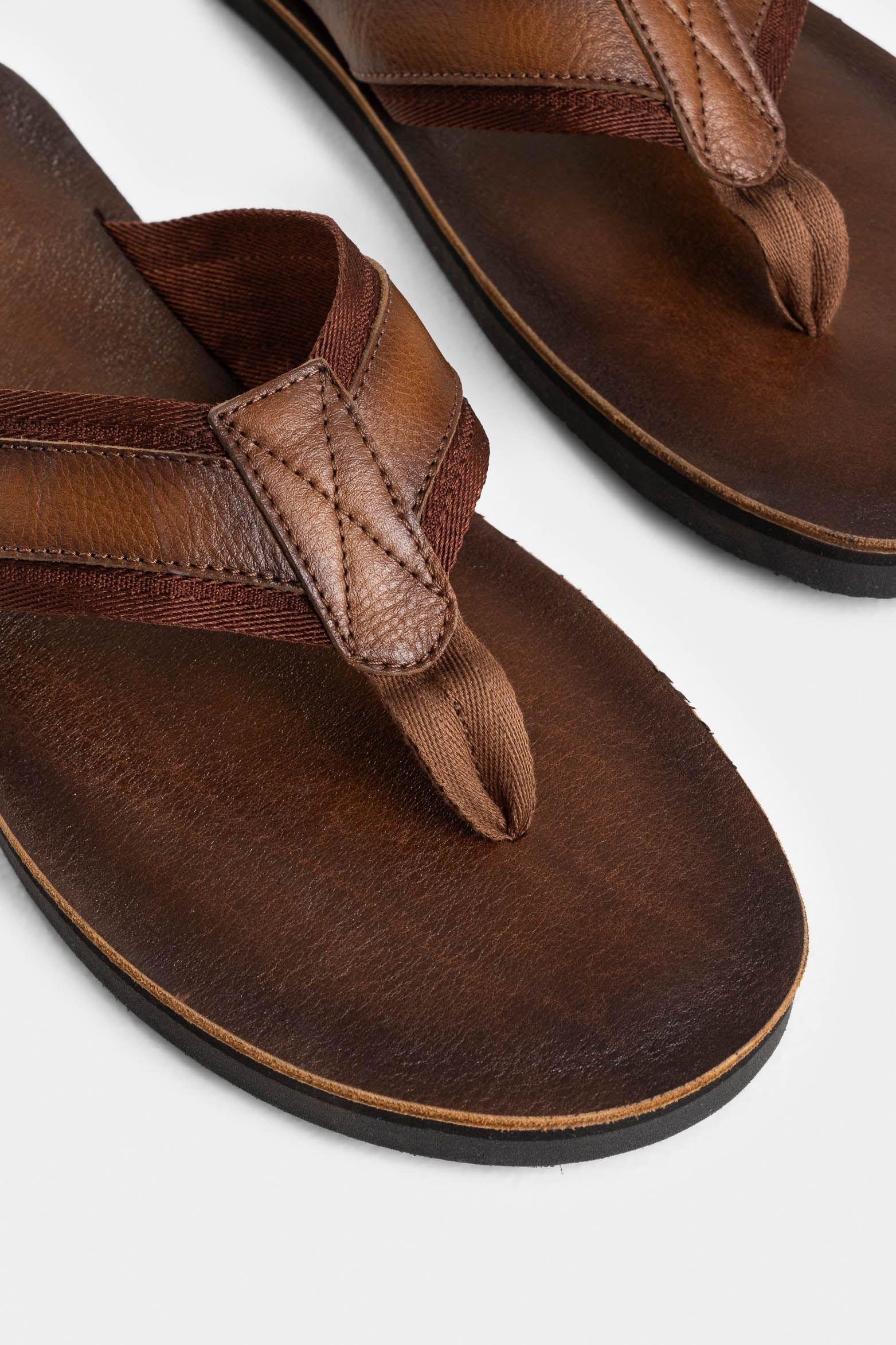 Vélez Sandalia Torino De Cuero  Hombre Tres Puntadas Miel-4