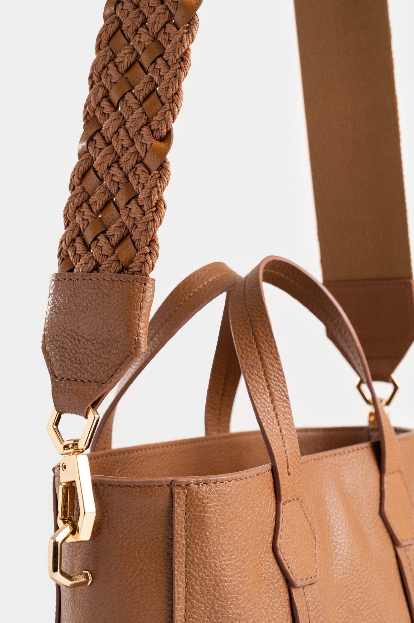 Vélez Cartera Bandolera Nectaria Cuero Mujer  Trenza Miel-3