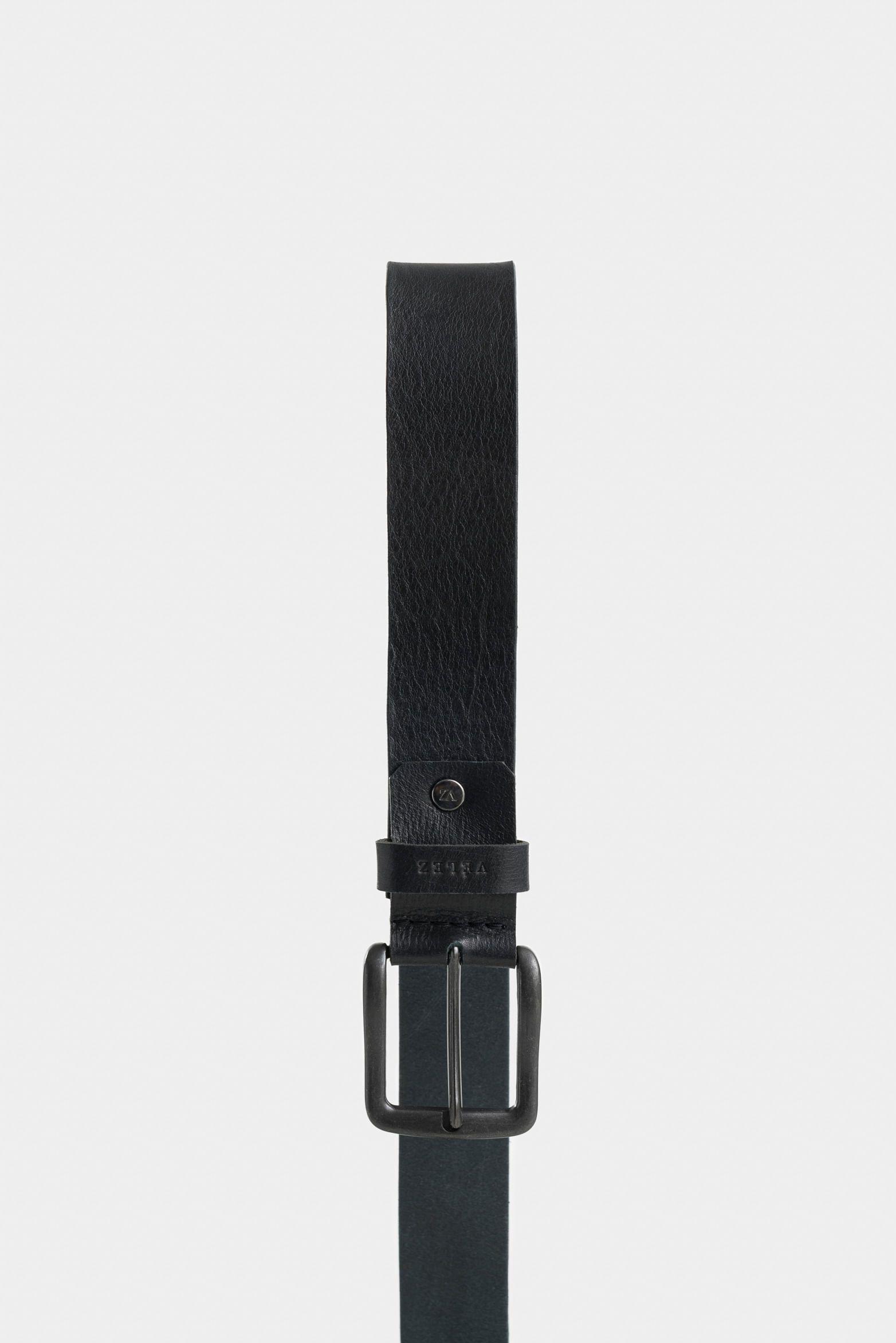 Vélez Cinturón Missouri De Cuero Hombre Efecto Vintage Negro-1