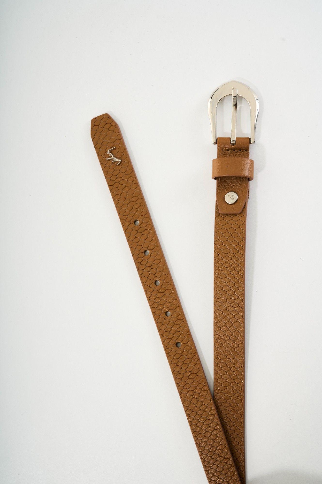 Vélez Cinturón Unifaz Cuero Grabado Mujer Miski Miel-2