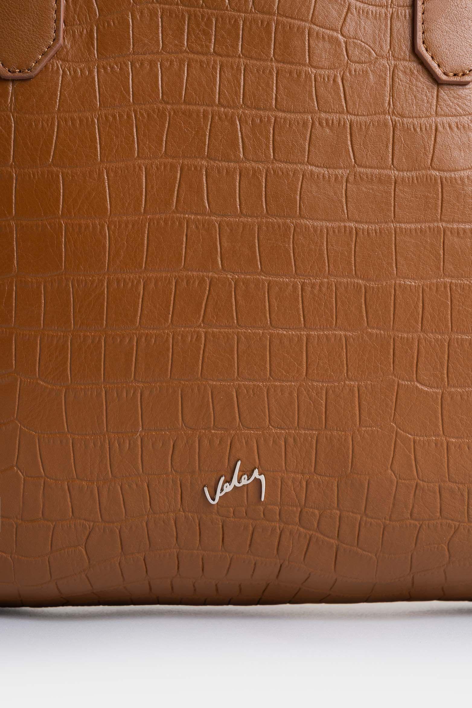 Shopping Ocaso de cuero para mujer grabado miel-3