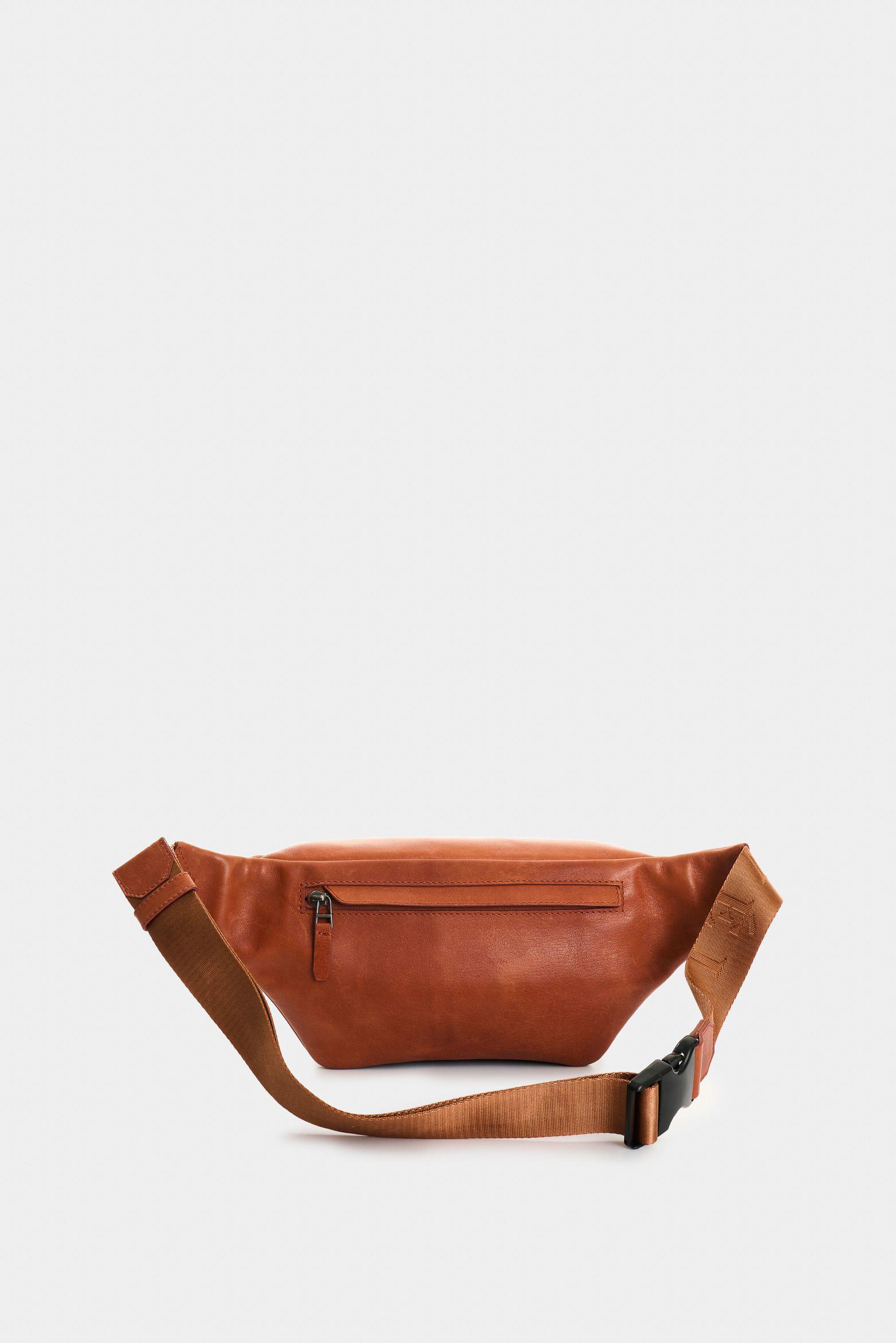 Vélez Riñonera De Cuero  Hombre Mini Brunei Terracota-2