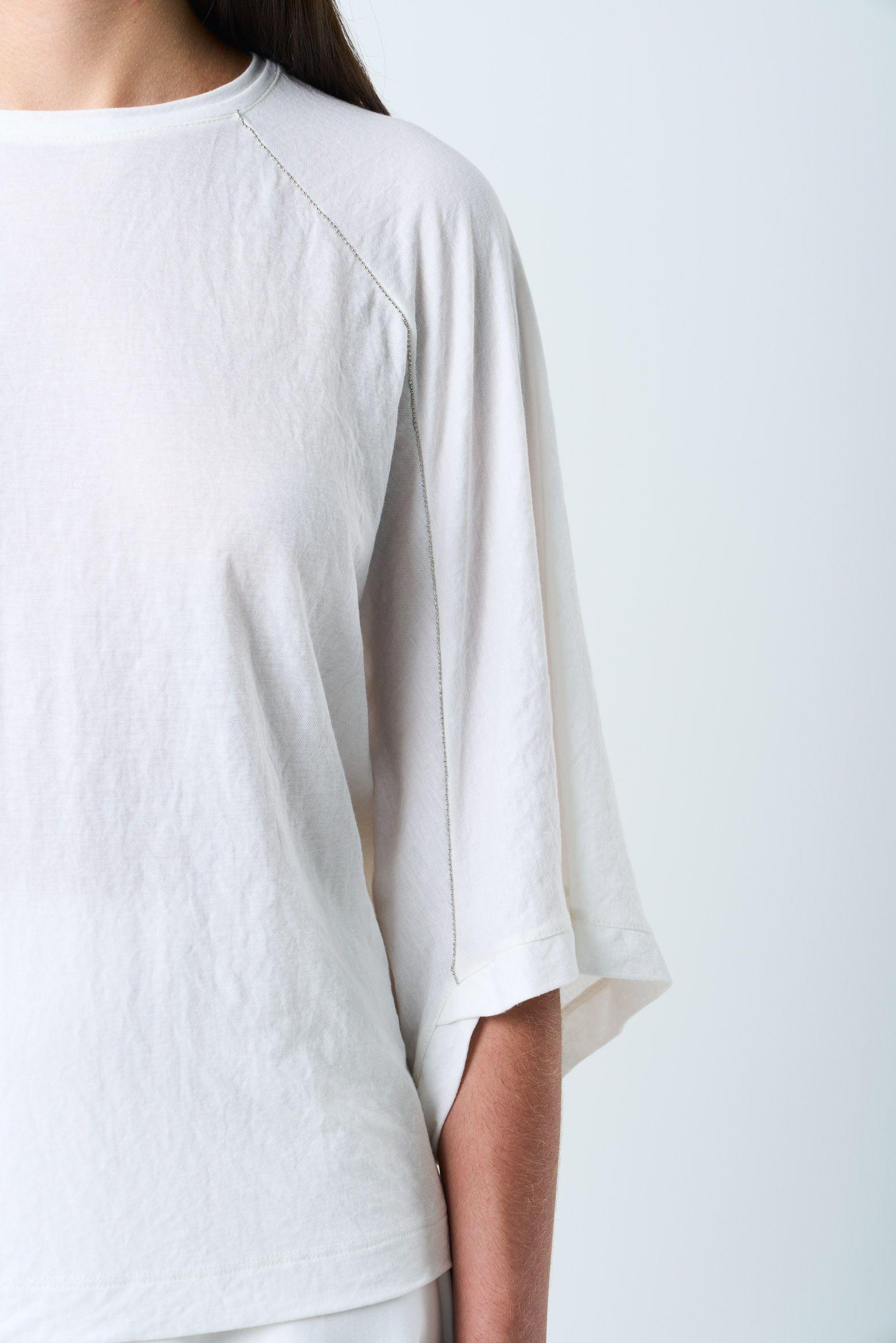 Vélez Polera Manga Ranglan Para Mujer Galera Blanco-5