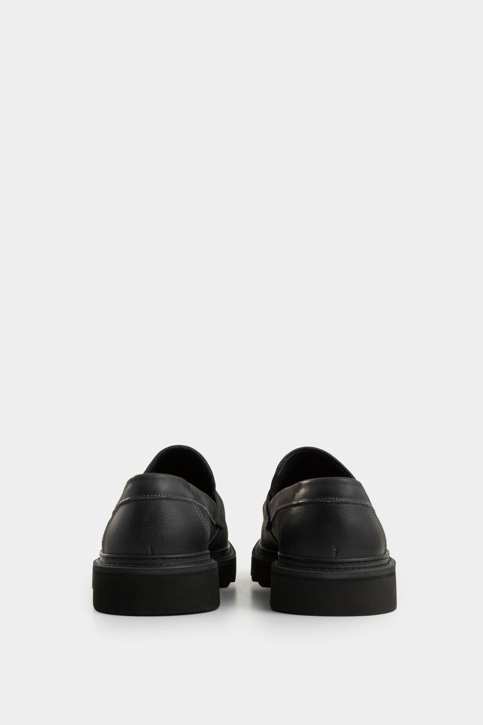 Vélez Mocasín Alessio De Cuero  Hombre Silueta Office Gris-2