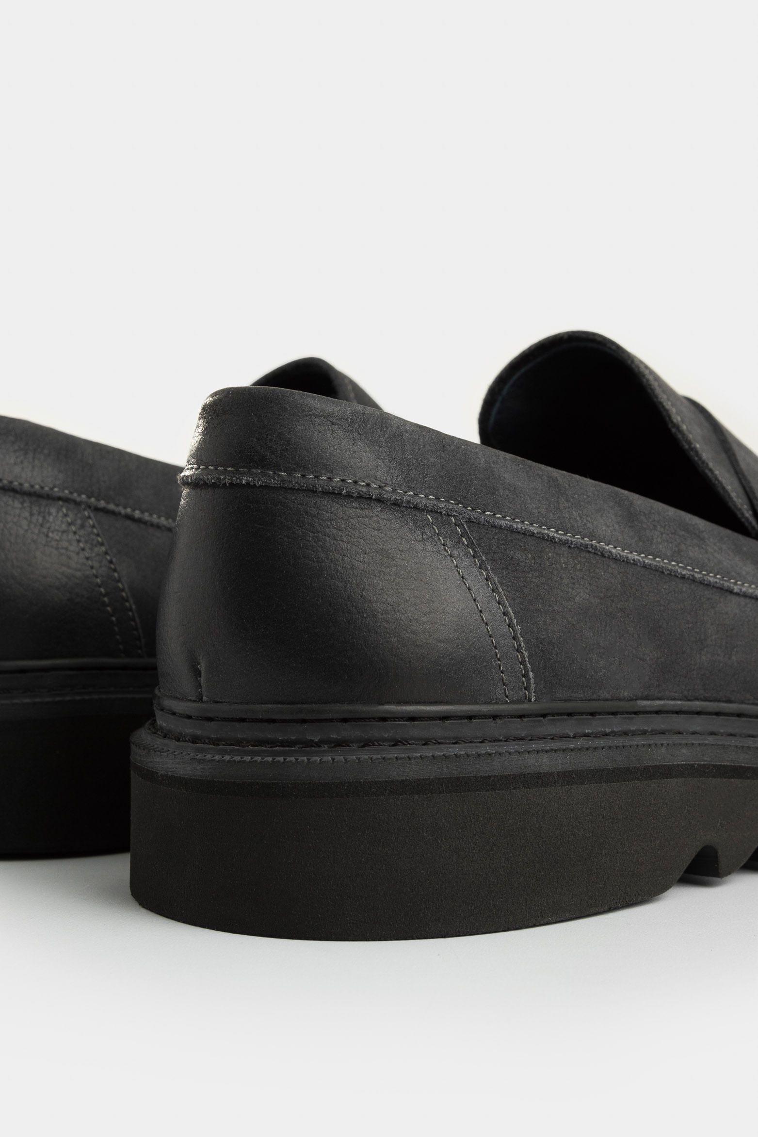 Vélez Mocasín Alessio De Cuero  Hombre Silueta Office Gris-4