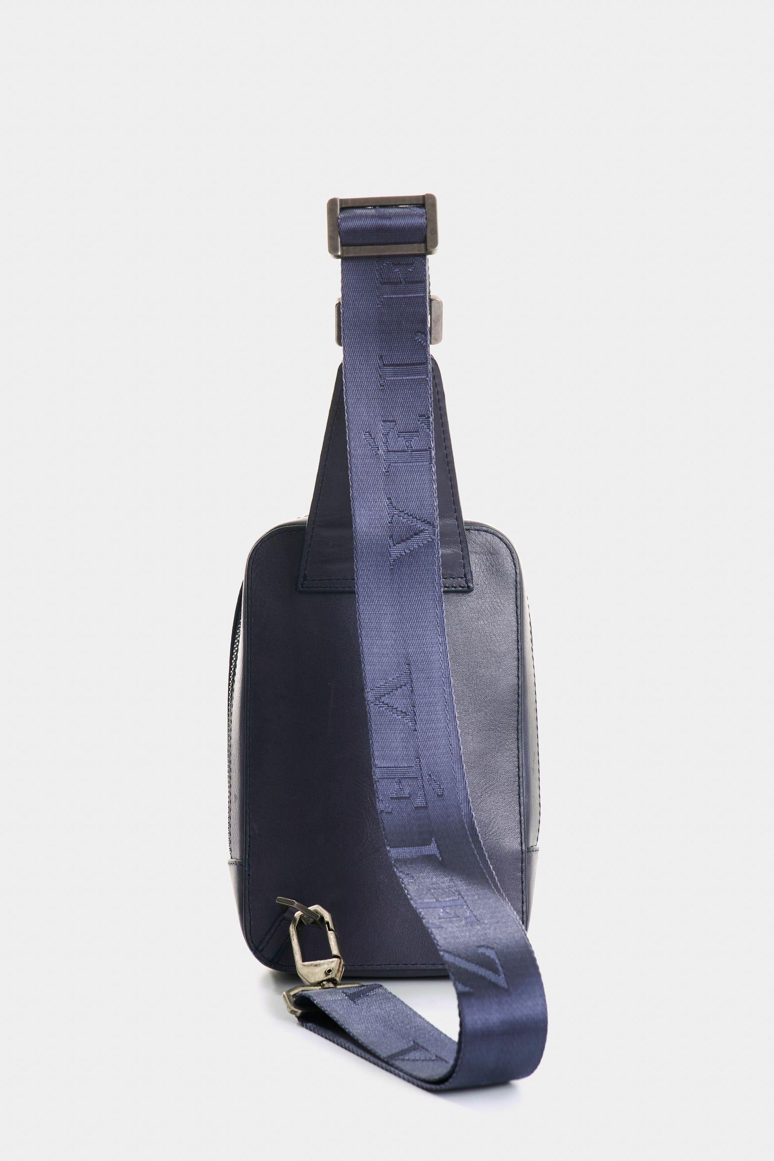 Vélez Manos Libres Lyra Cuero Hombre Encerado Azul Oscuro-2