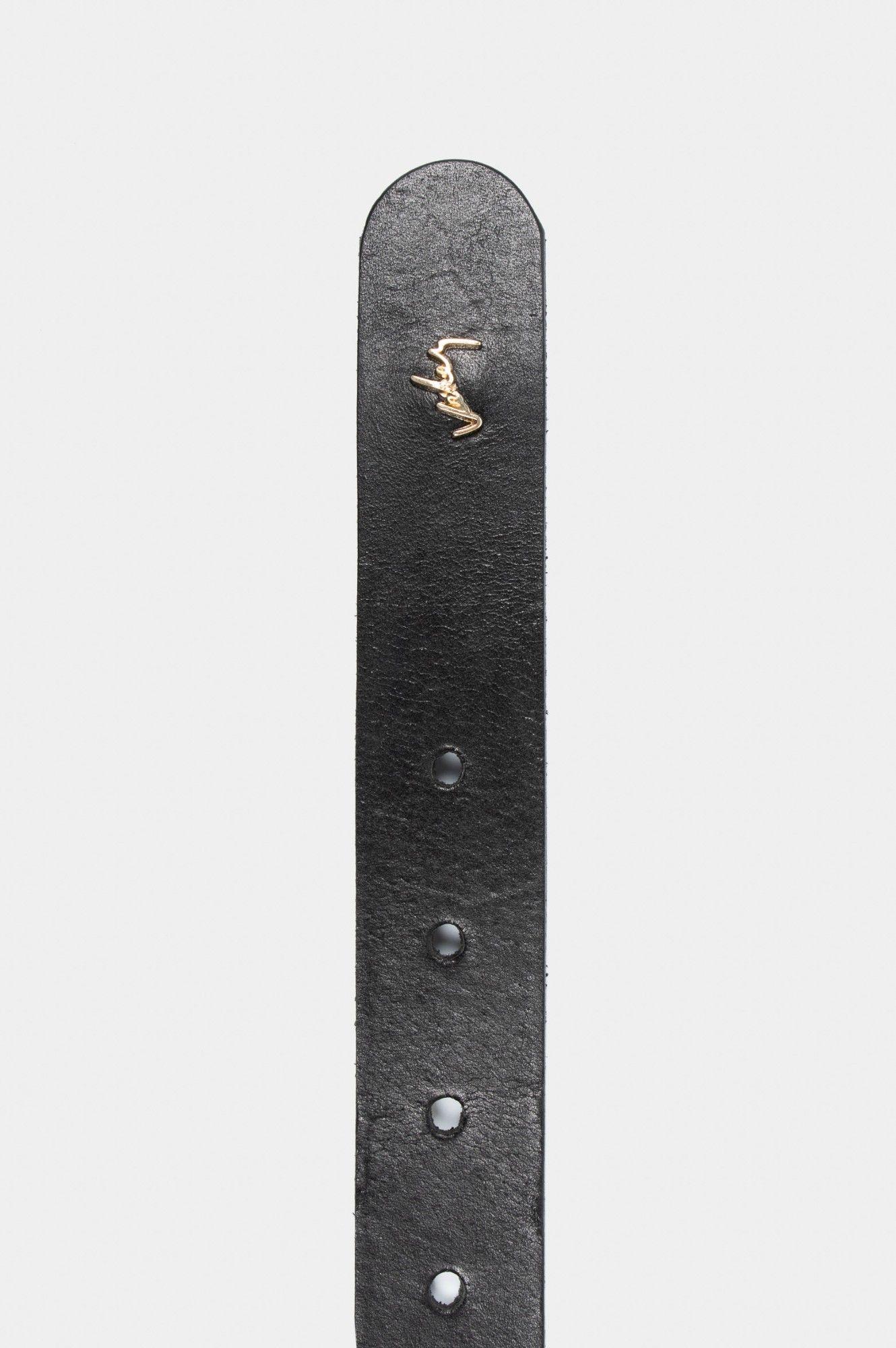 Vélez Cinturón Unifaz De Cuero Liso Negro-3