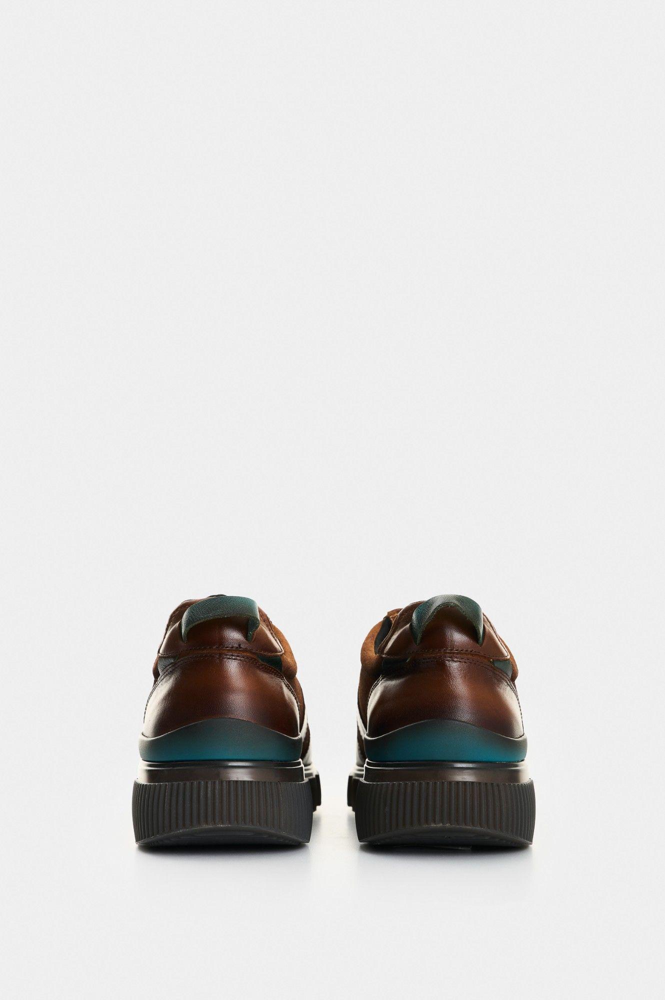 Vélez Zapatilla Tenis Cuero Hombre Halo 2 Miel-2