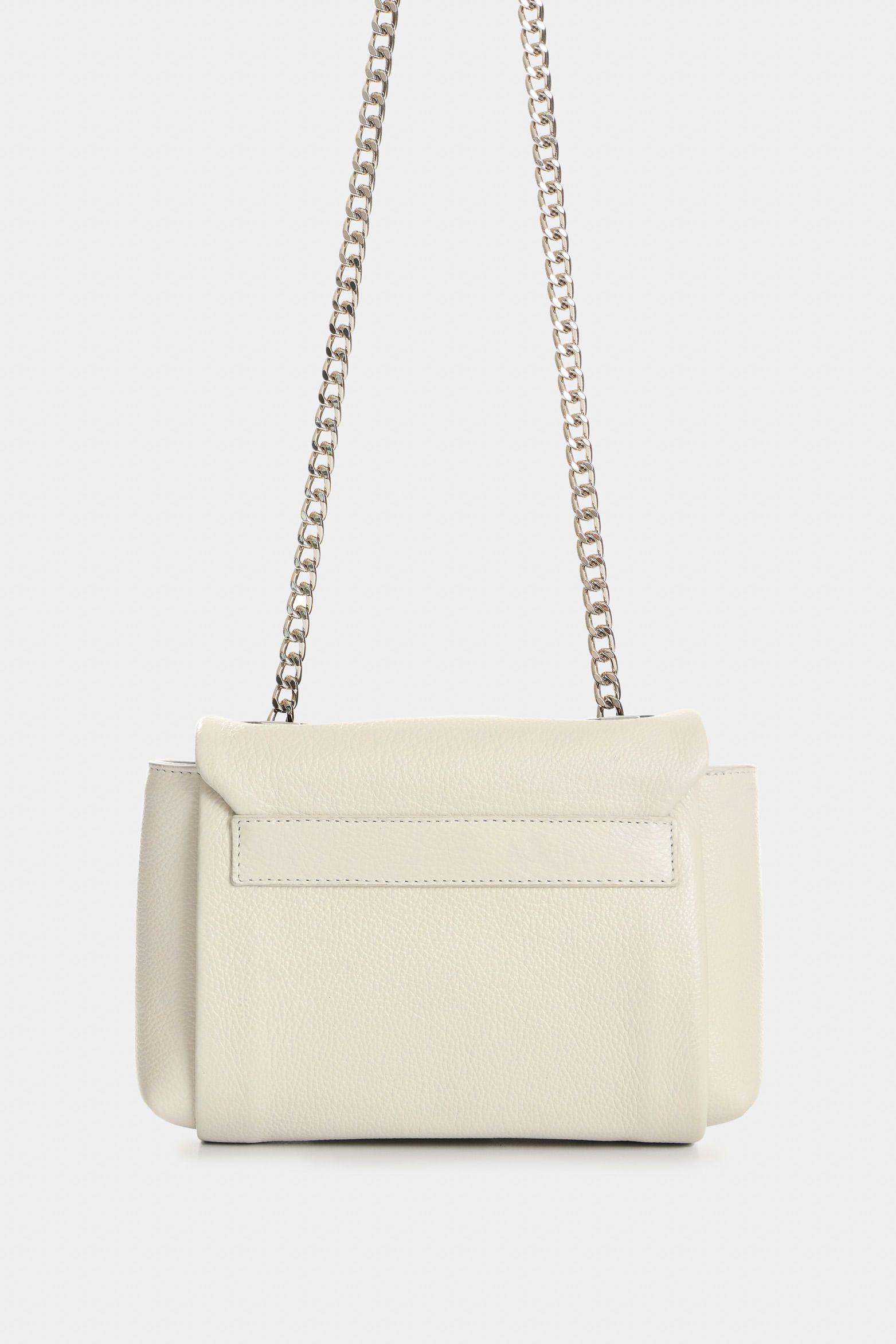 Vélez Bowling Lili De Cuero Para Mujer Con Cadena Blanco-2