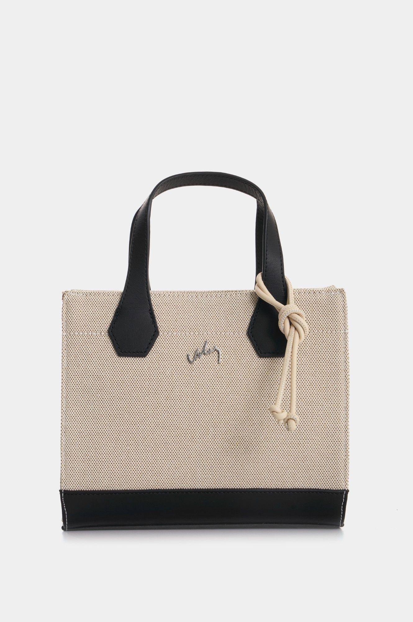 Vélez Manos Libres Orbi Lona Y Cuero Mujer Arena-0