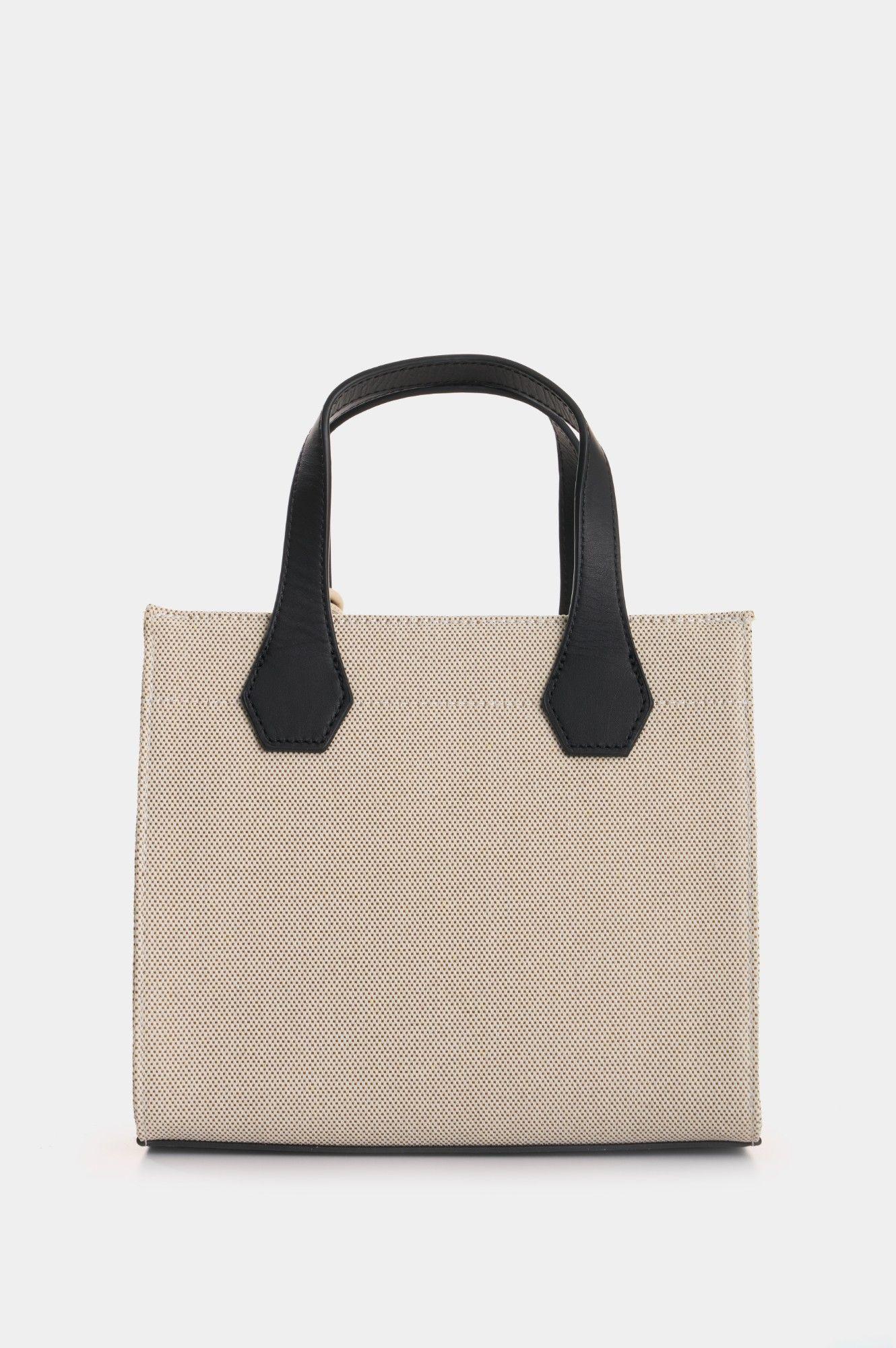 Vélez Manos Libres Orbi Lona Y Cuero Mujer Arena-2