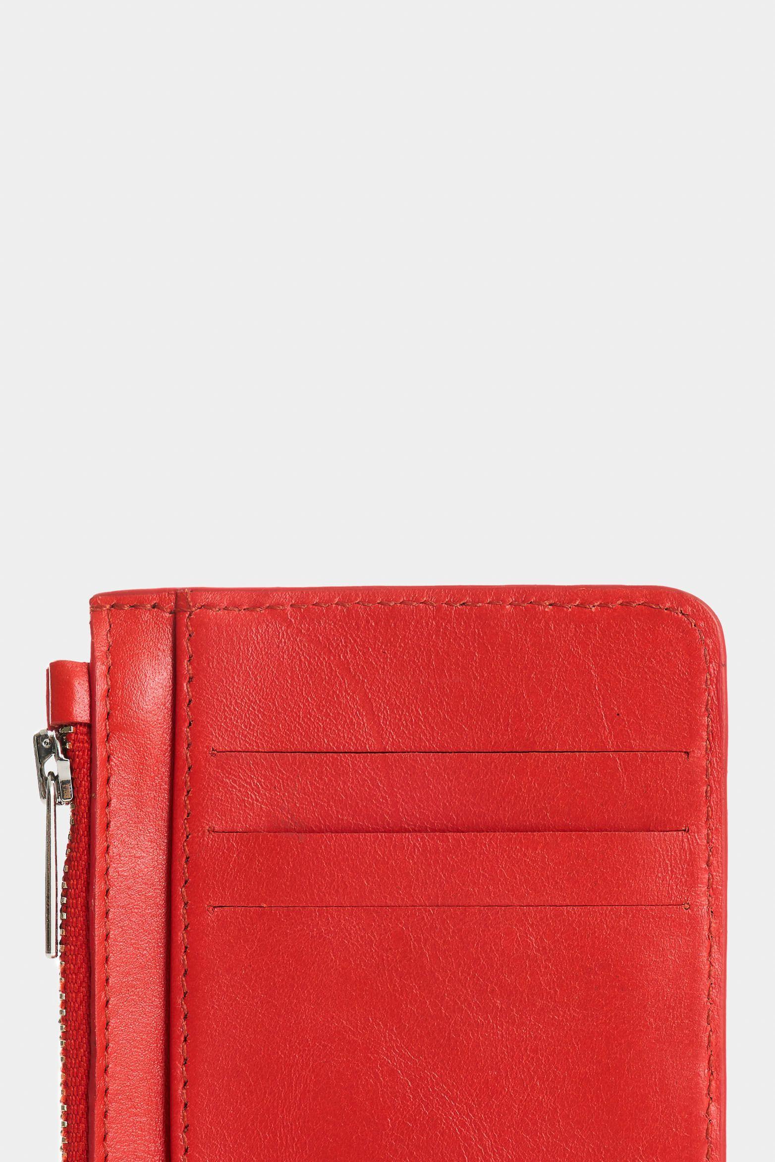 Vélez Porta Documentos De Cuero Grabado  Mujer Astra Rojo-3