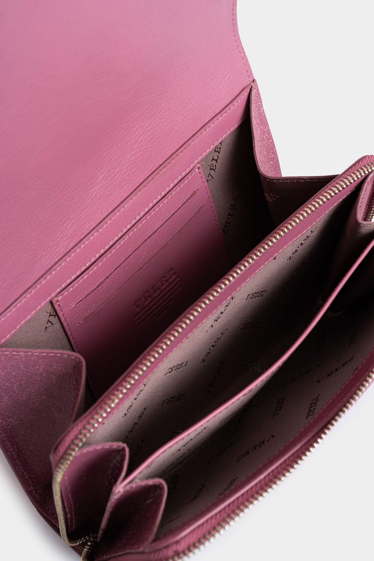 Vélez Manos Libres Abi De Cuero  Mujer Correa Tejida Mora-4