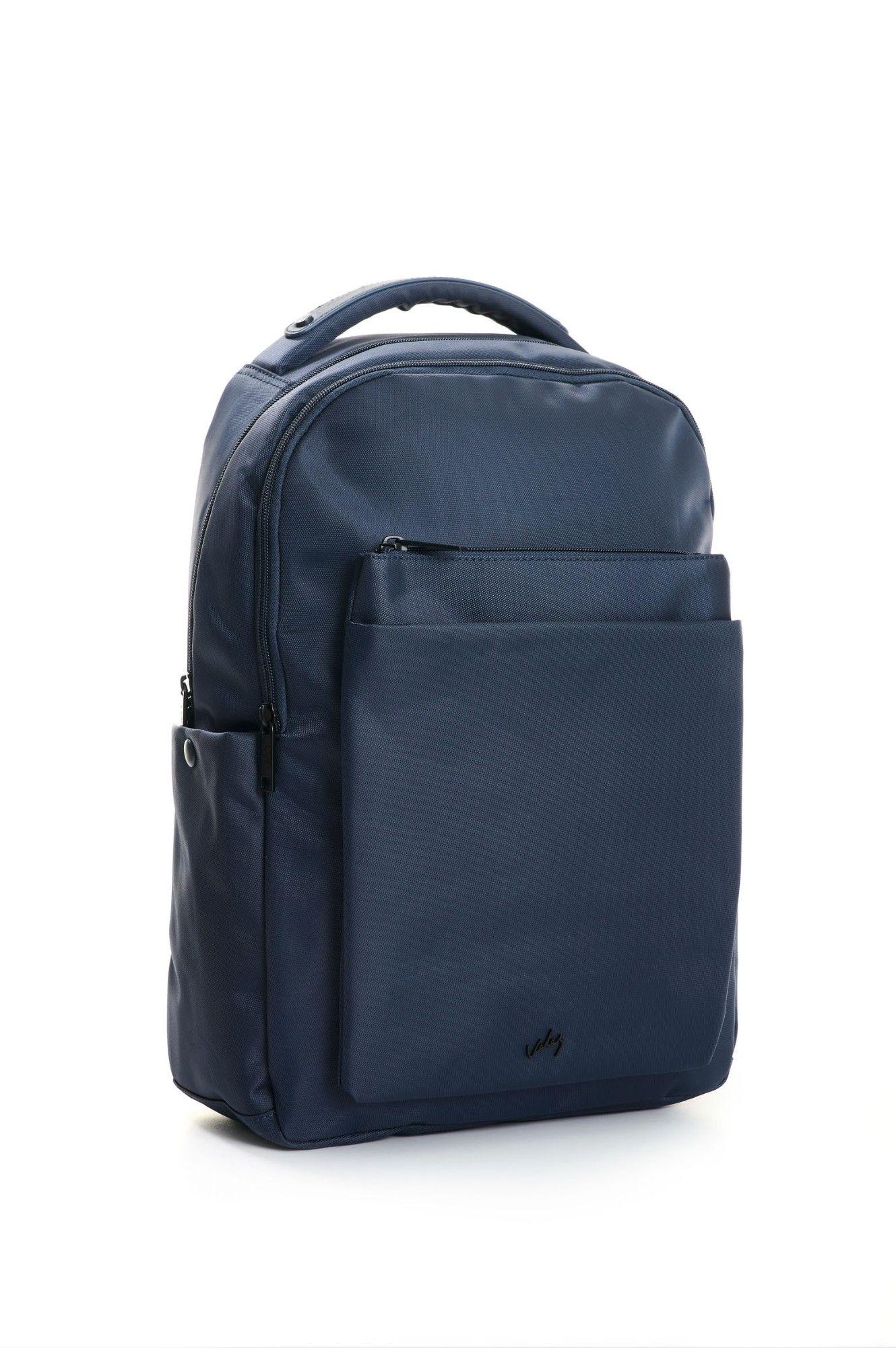 Vélez Mochila En Lona Hombre Trapani Azul Oscuro-1