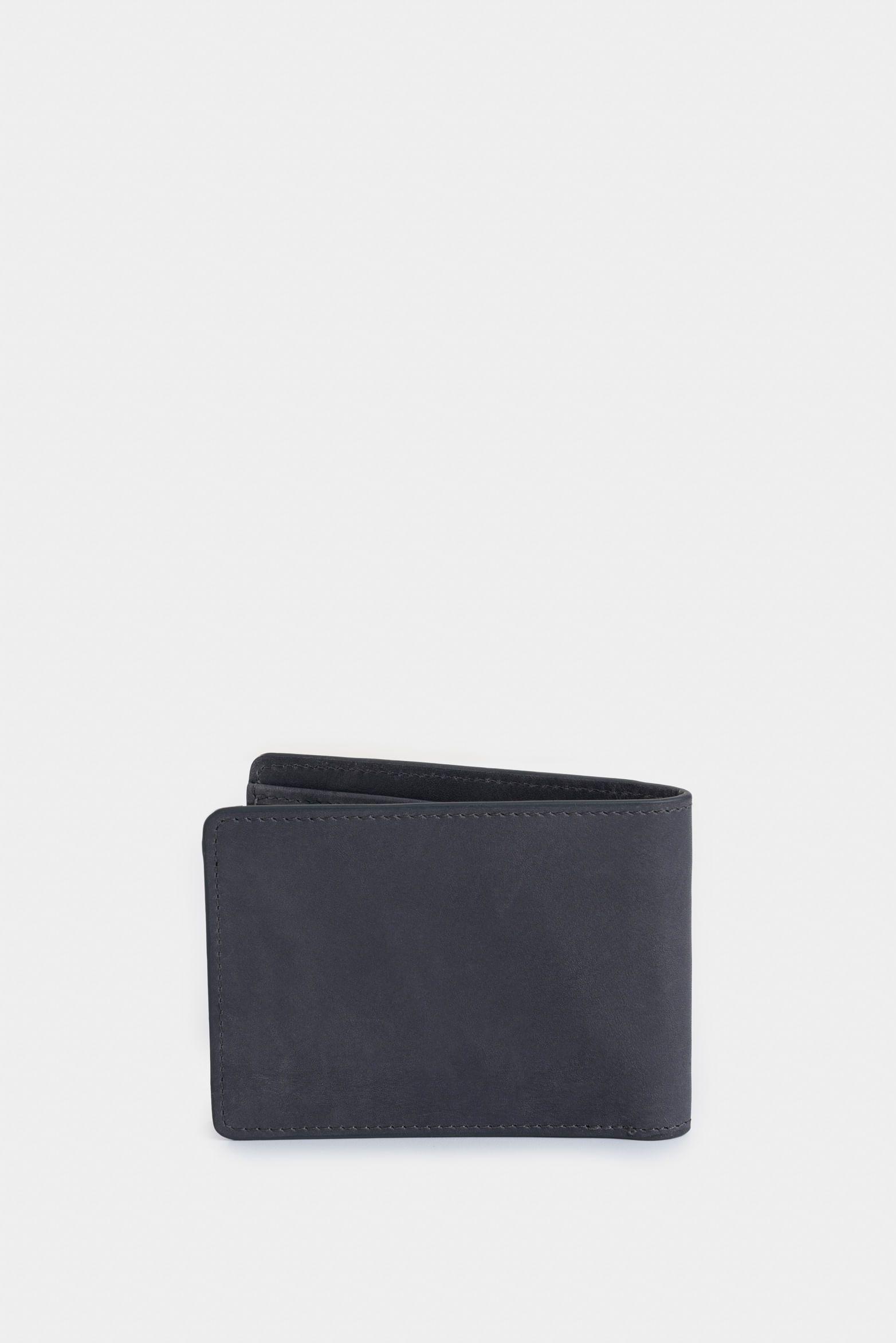 Billetera Lyra de cuero para hombre detalle tejido gris-2