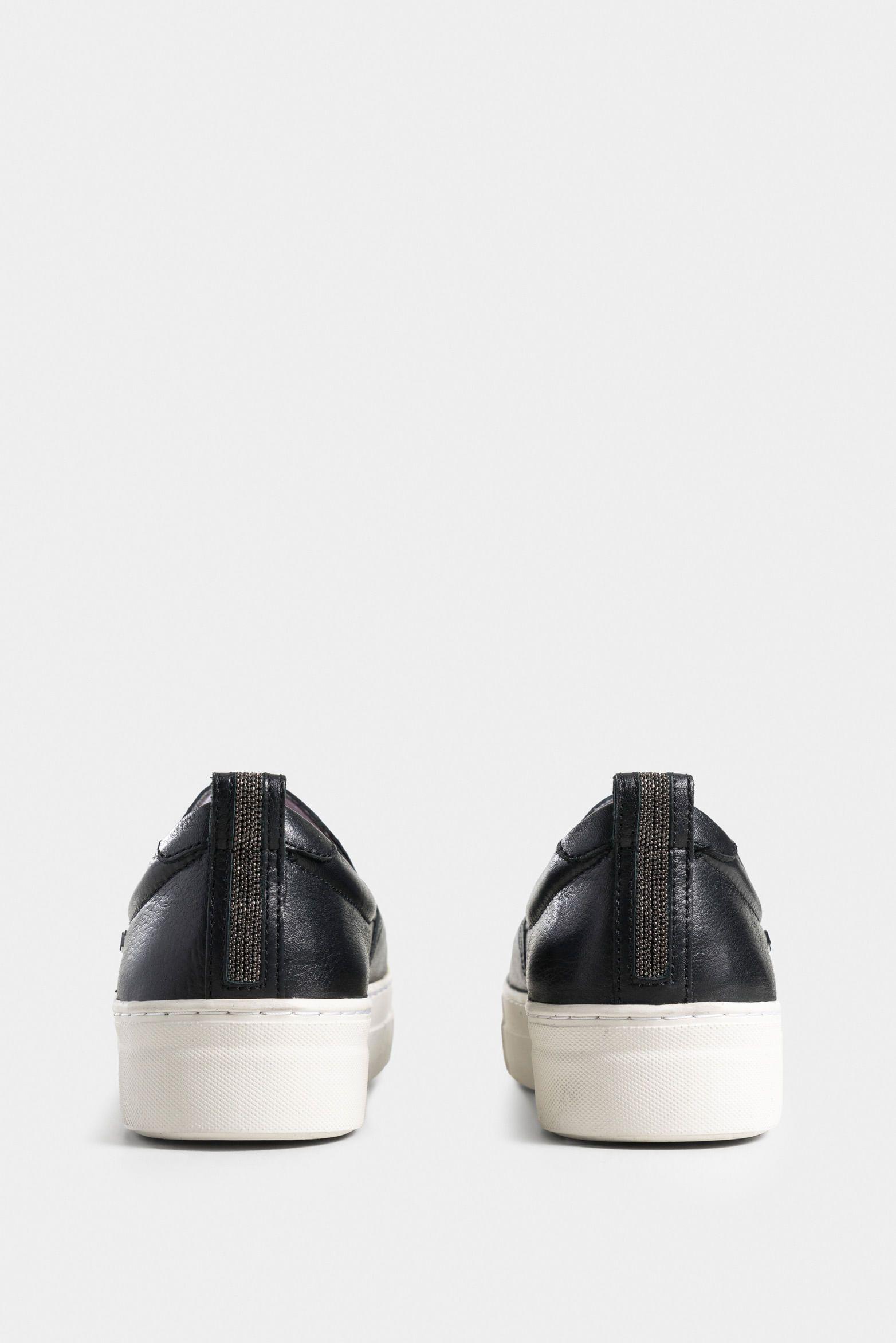 Vélez Mocasín Planos Mtha Cuero Mujer Suela Tipo Caja Negro-2