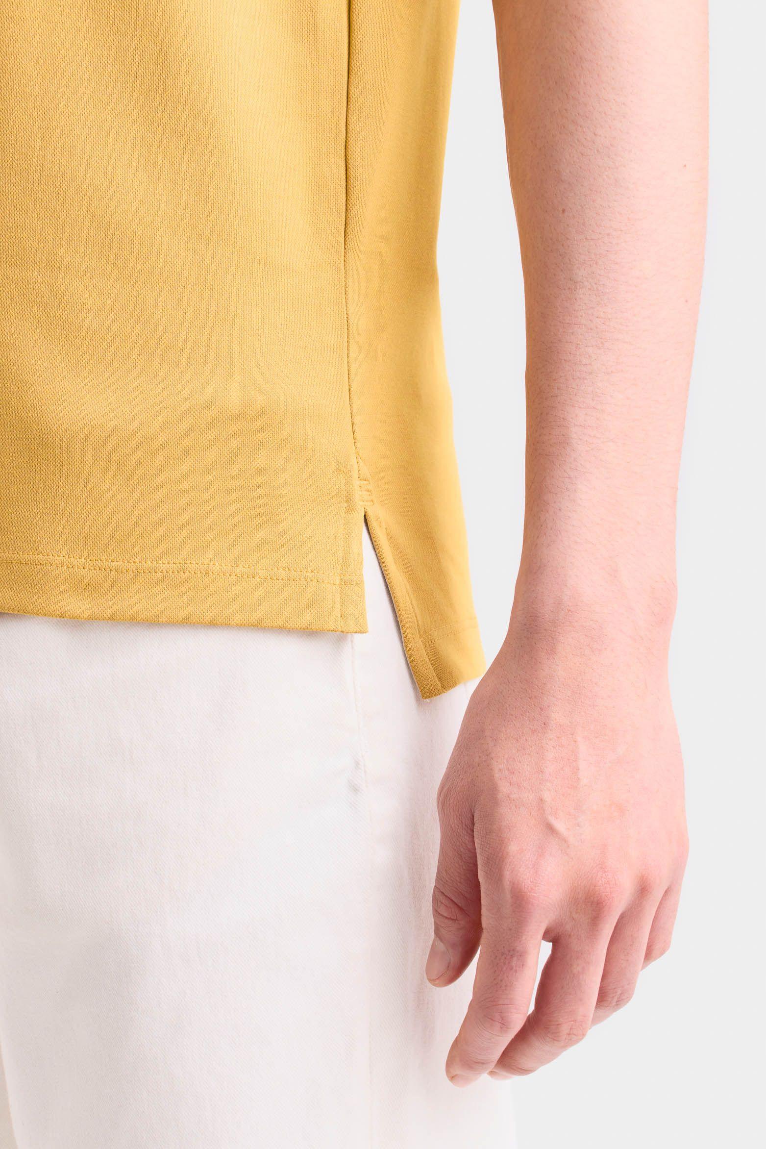 Vélez Camiseta Micropima Arizona Hombre Semi Ajustada Mostaza Xxl-3